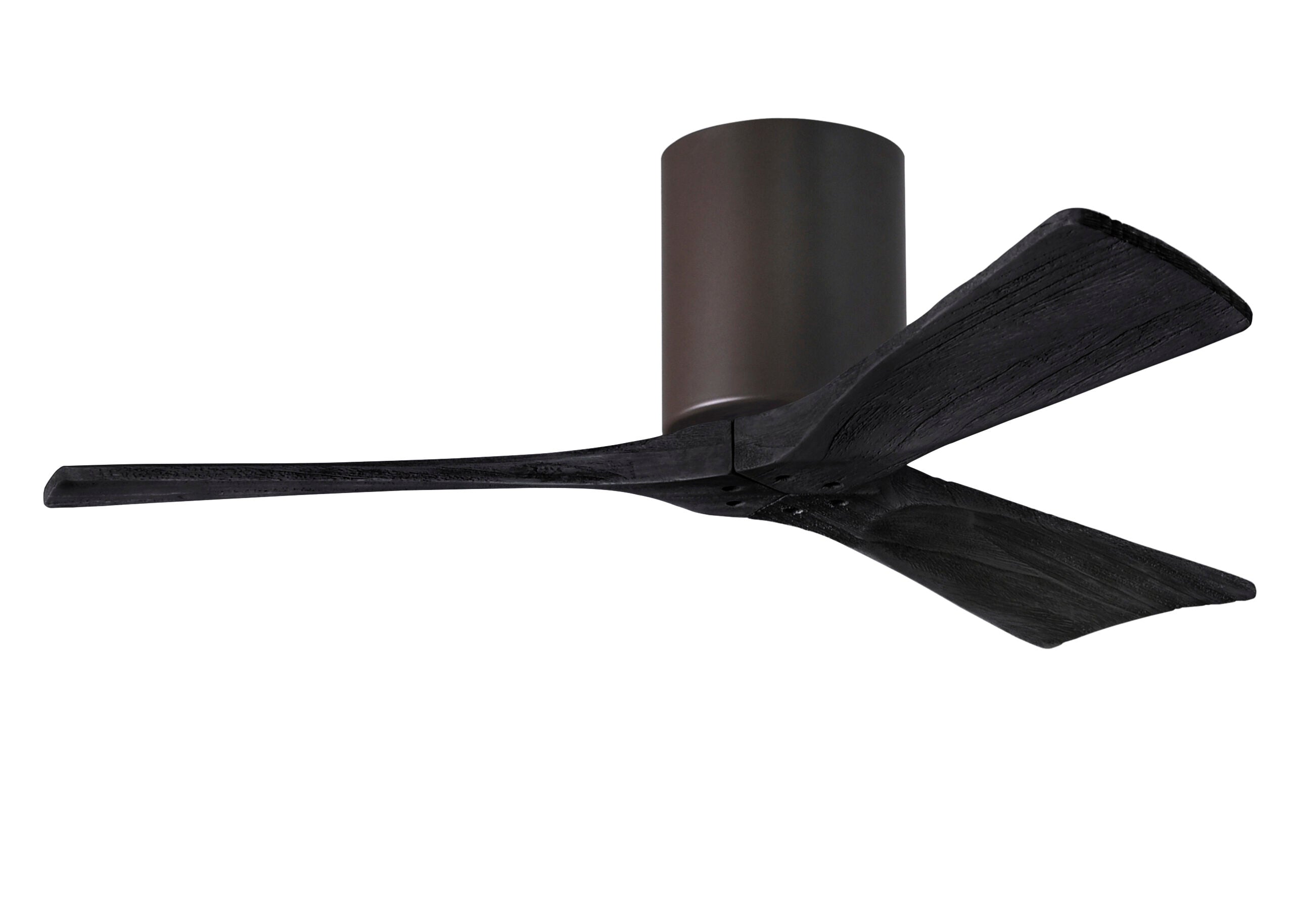 Matthews Fan Company Irene-3H 42" Flush Mounted Ceiling Fan Indoor Ceiling Fans Matthews Fan Company 42" Textured Bronze Matte Black