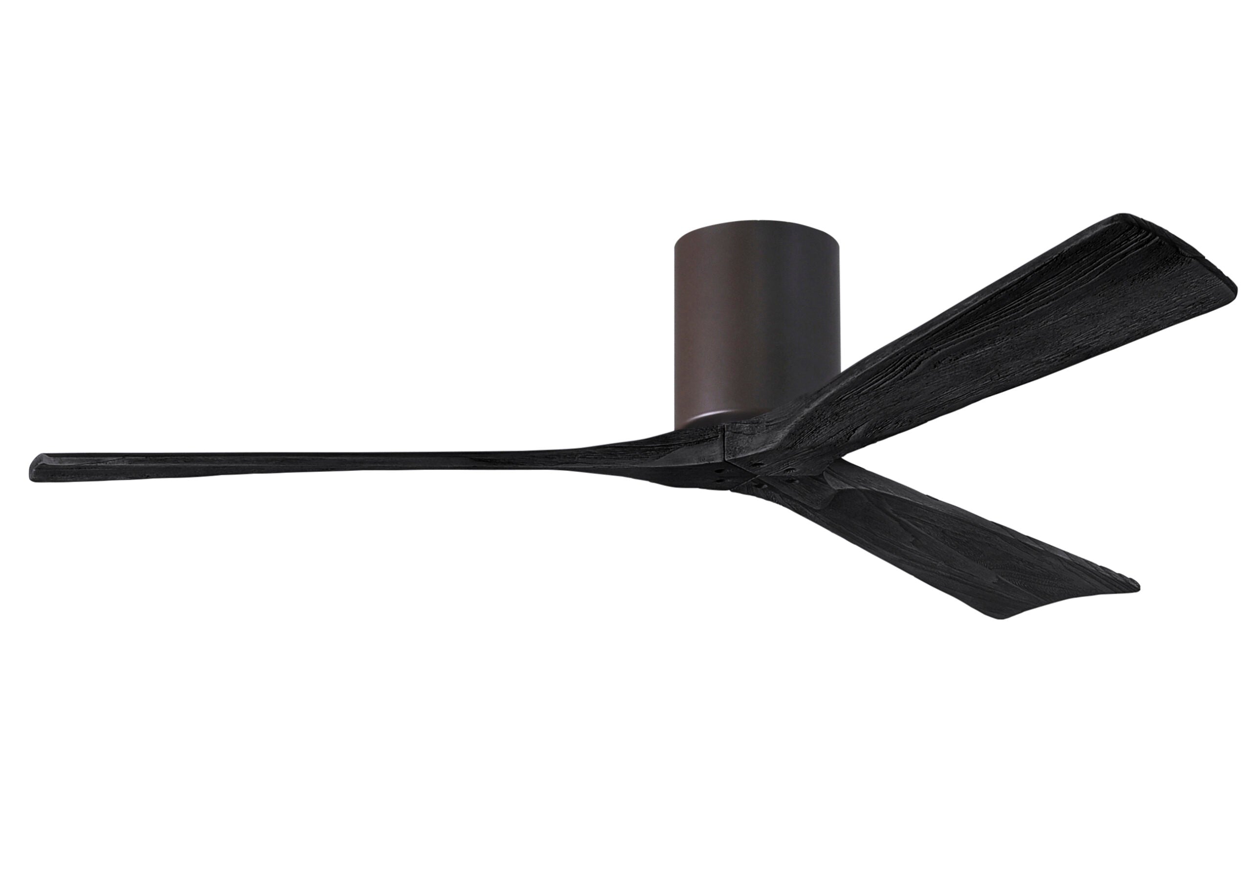 Matthews Fan Company Irene-3H 60" Flush Mounted Ceiling Fan Indoor Ceiling Fans Matthews Fan Company 60" Textured Bronze Matte Black