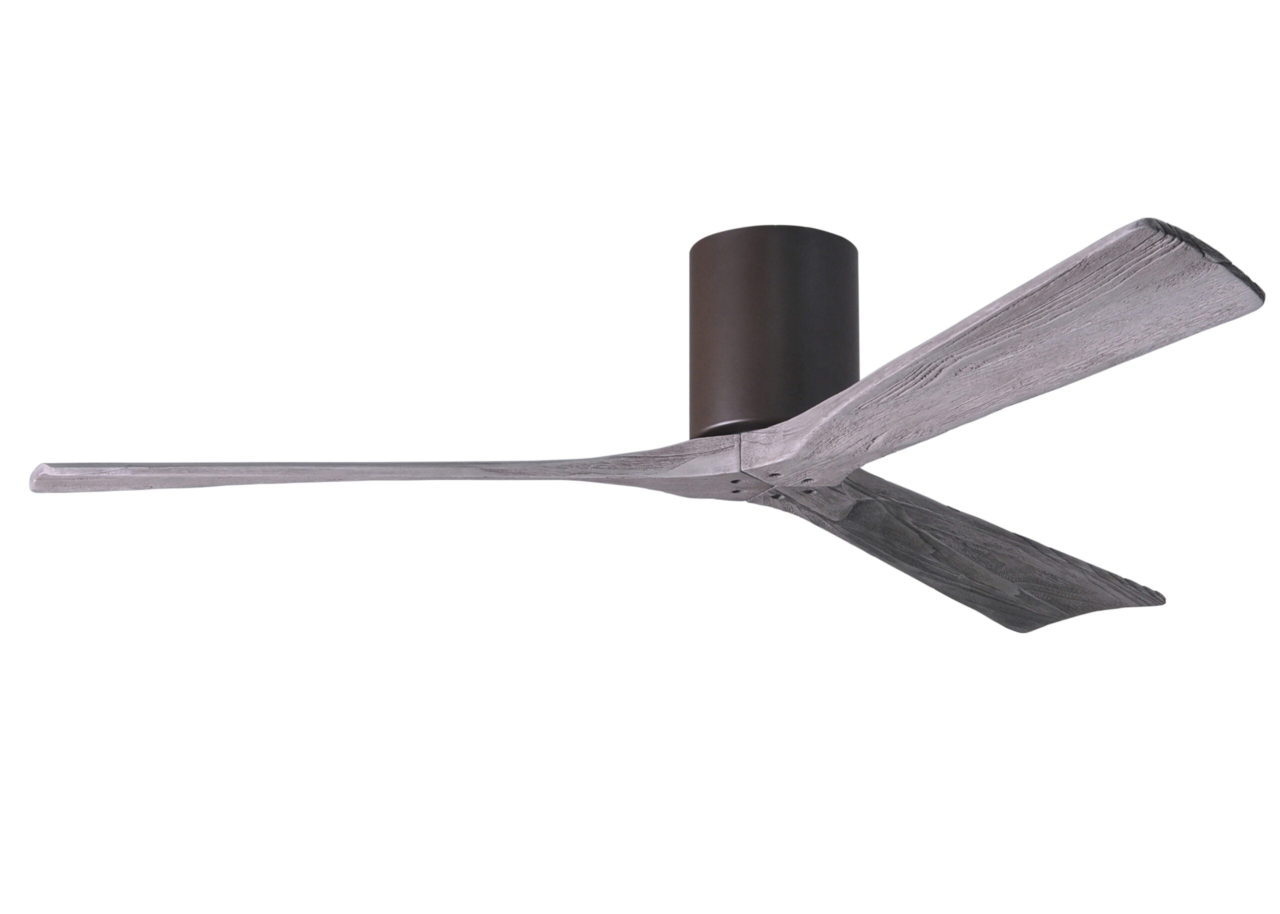 Matthews Fan Company Irene-3H 60" Flush Mounted Ceiling Fan Indoor Ceiling Fans Matthews Fan Company 60" Textured Bronze Barnwood Tone