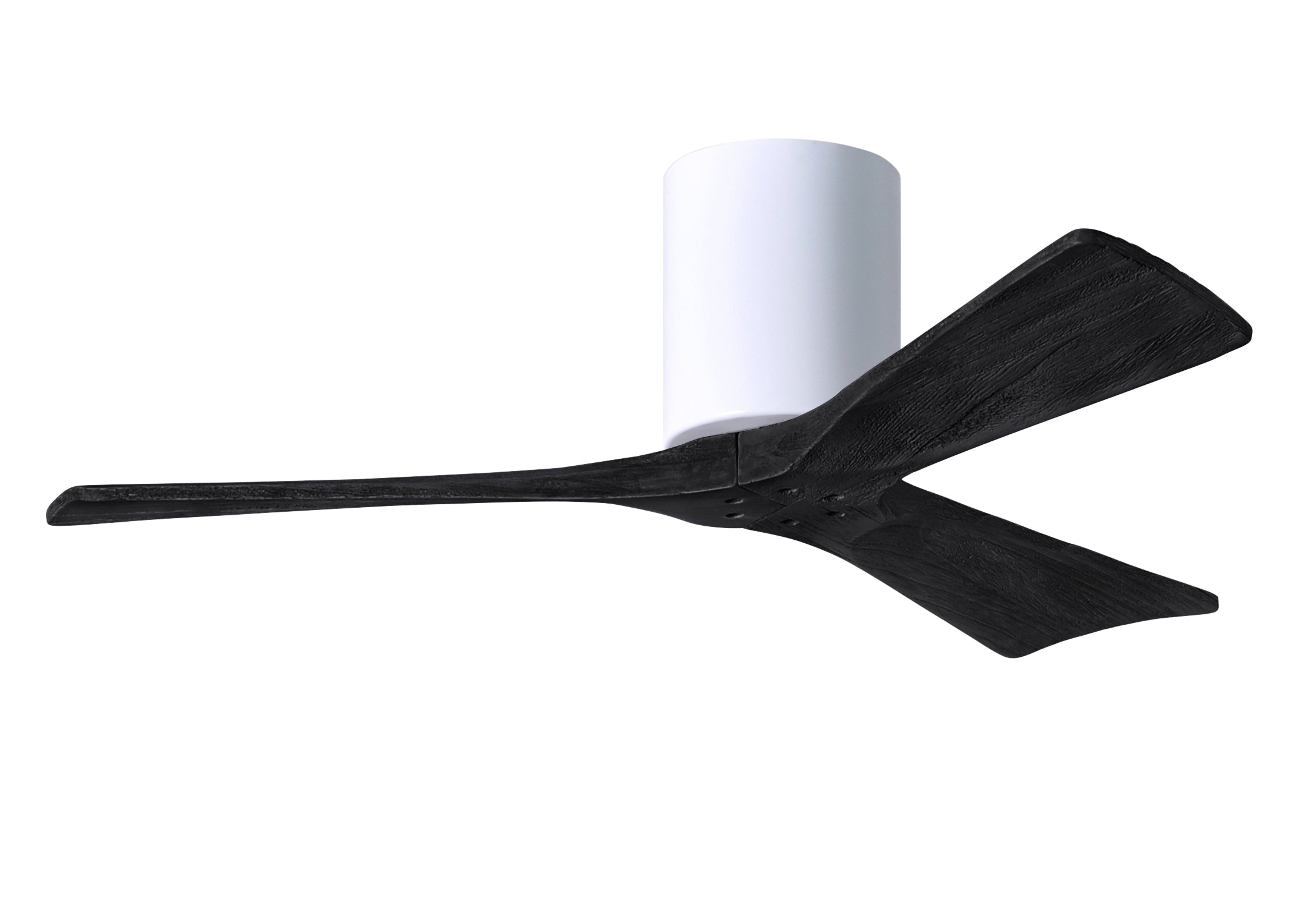 Matthews Fan Company Irene-3H 42" Flush Mounted Ceiling Fan Indoor Ceiling Fans Matthews Fan Company 42" White Matte Black