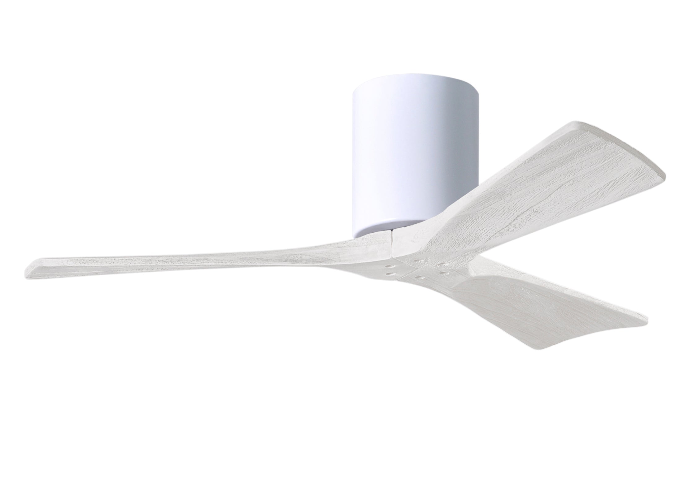 Matthews Fan Company Irene-3H 42" Flush Mounted Ceiling Fan Indoor Ceiling Fans Matthews Fan Company 42" White Matte White