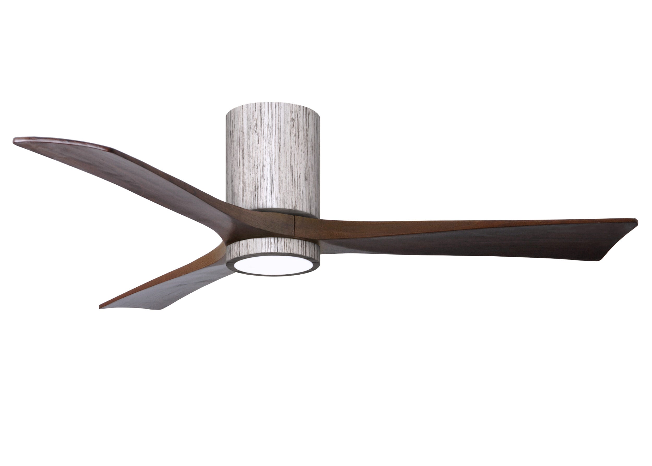 Matthews Fan Company Irene-3HLK 52" Flush Mounted Ceiling Fan with LED Light Kit Ceiling Hugger Fans Matthews Fan Company 52" Barn Wood Tone Walnut Tone