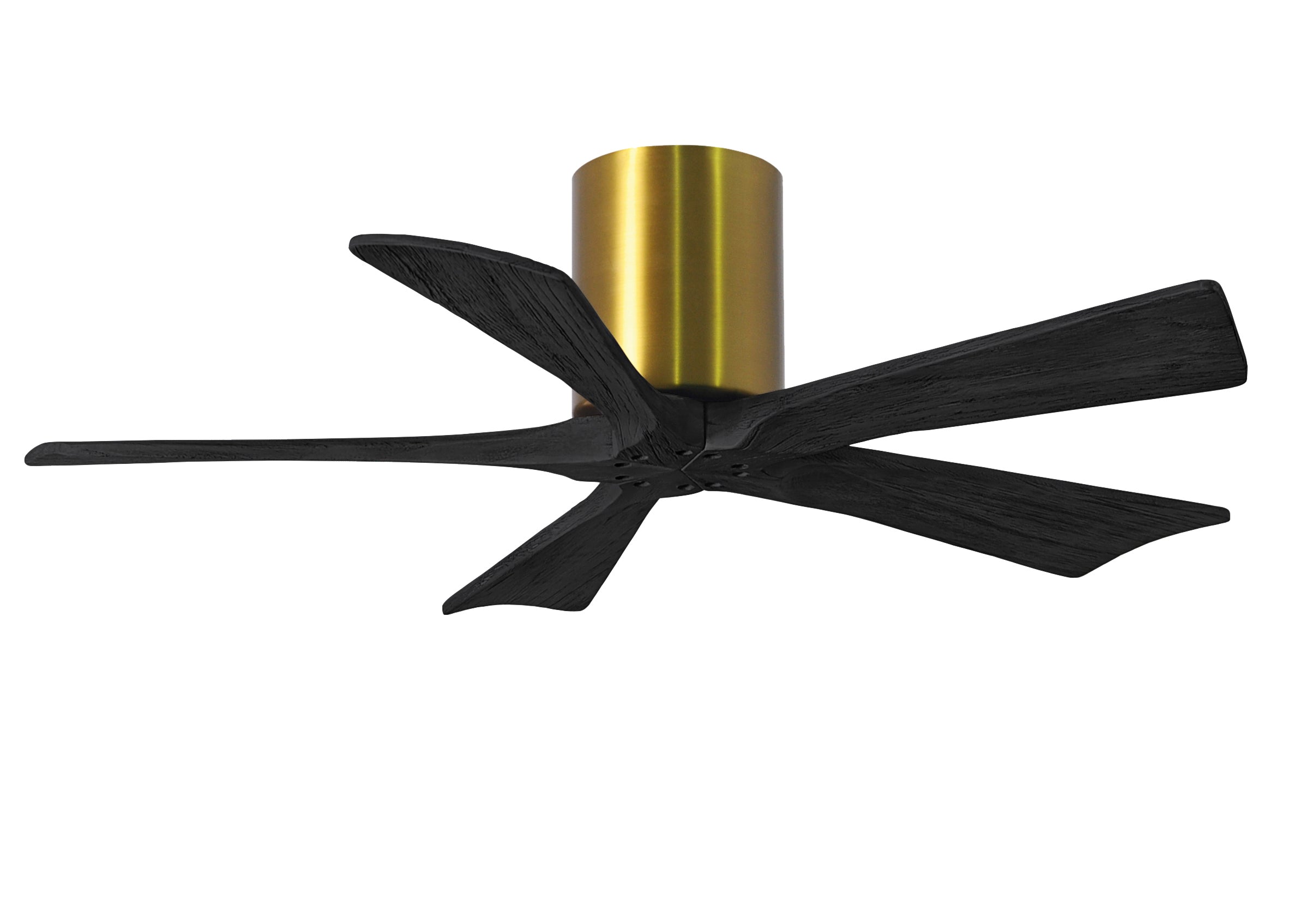 Matthews Fan Company Irene-5H 42" Flush Mounted Ceiling Fan Ceiling Hugger Fans Matthews Fan Company 42" Brushed Bronze Matte Black