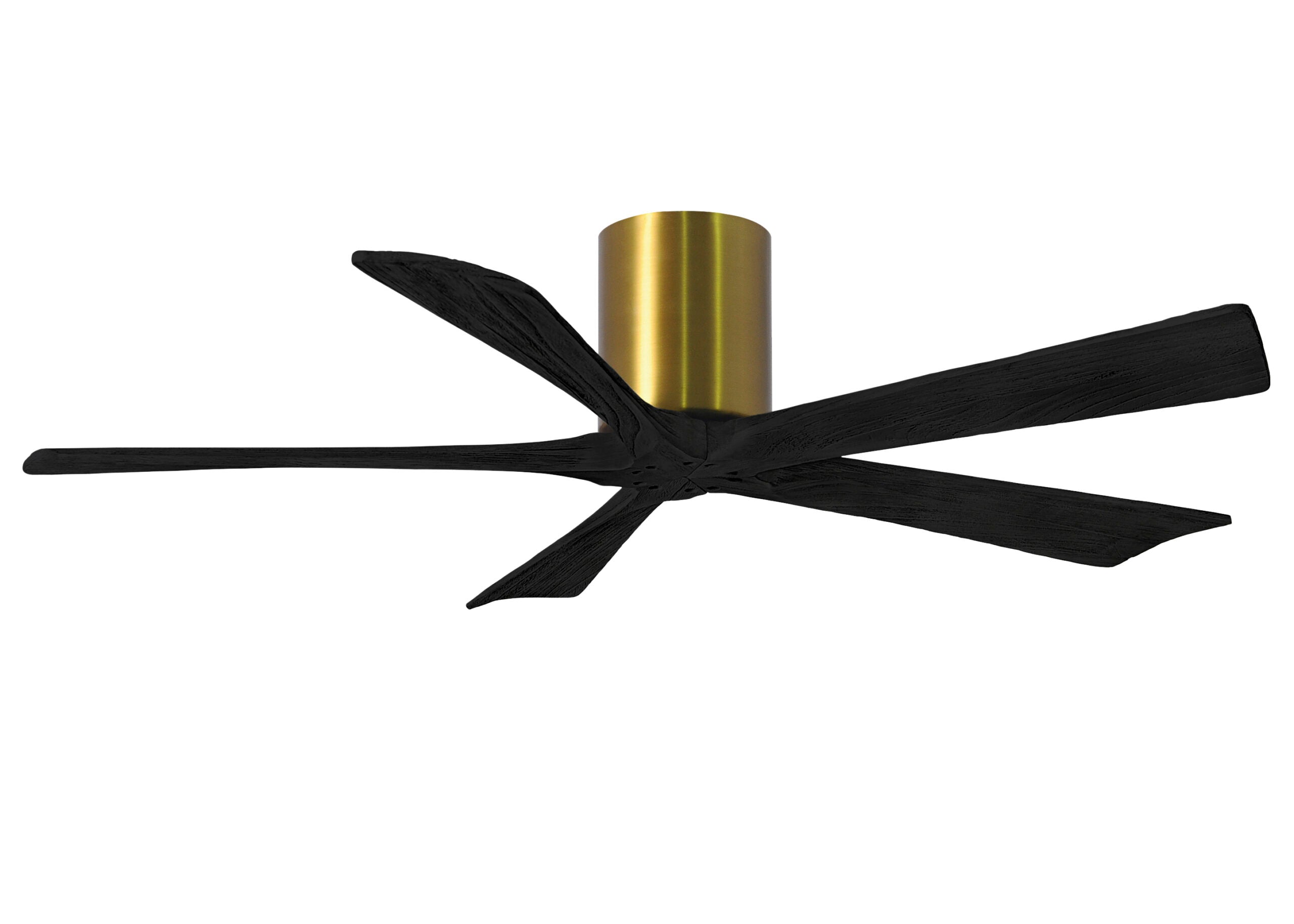 Matthews Fan Company Irene-5H 52"Flush Mounted Ceiling Fan Ceiling Hugger Fans Matthews Fan Company 52" Brushed Bronze Matte Black