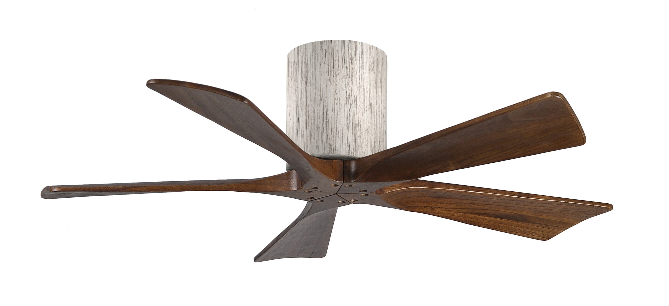 Matthews Fan Company Irene-5H 42" Flush Mounted Ceiling Fan Ceiling Hugger Fans Matthews Fan Company 42" Barnwood tone Walnut