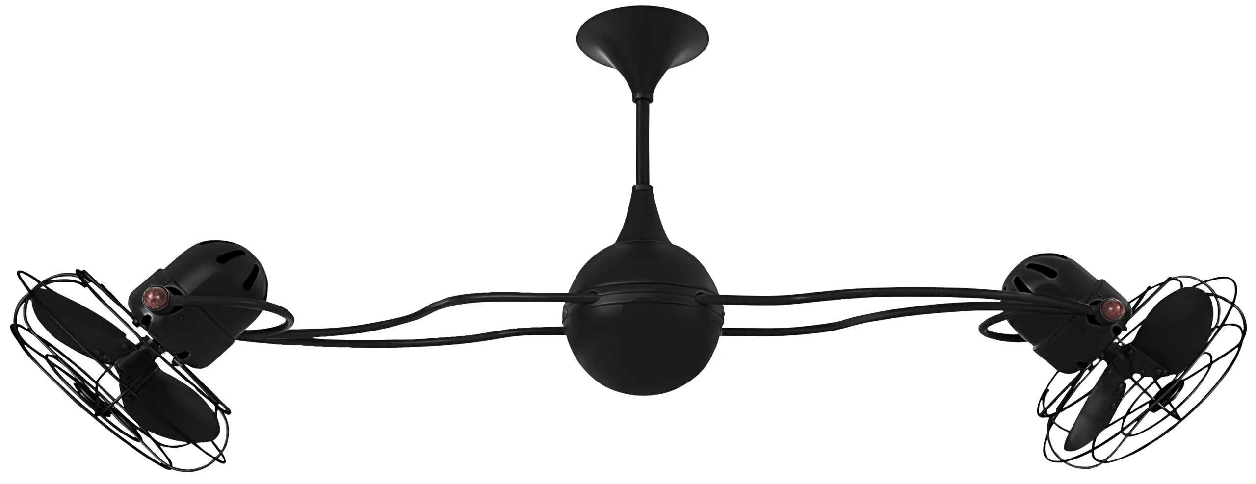 Matthews Fan Company Italo Ventania Rotational Fan Ceiling Fan Matthews Fan Company 60" Matte Black Black