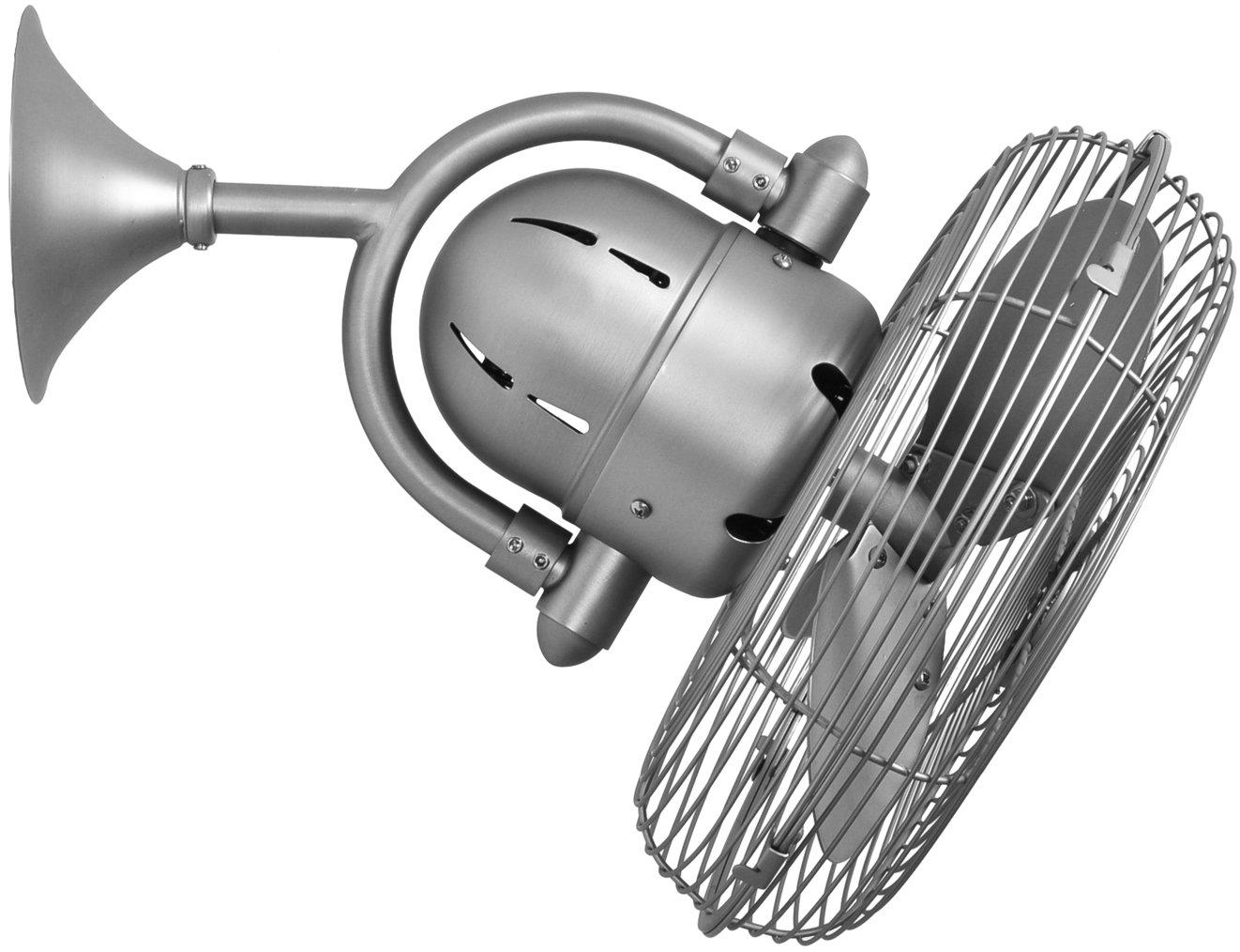 Matthews Fan Company Kaye Oscillating KC Ceiling Hugger Fans Matthews Fan Company Brushed Nickel Brushed Nickel 