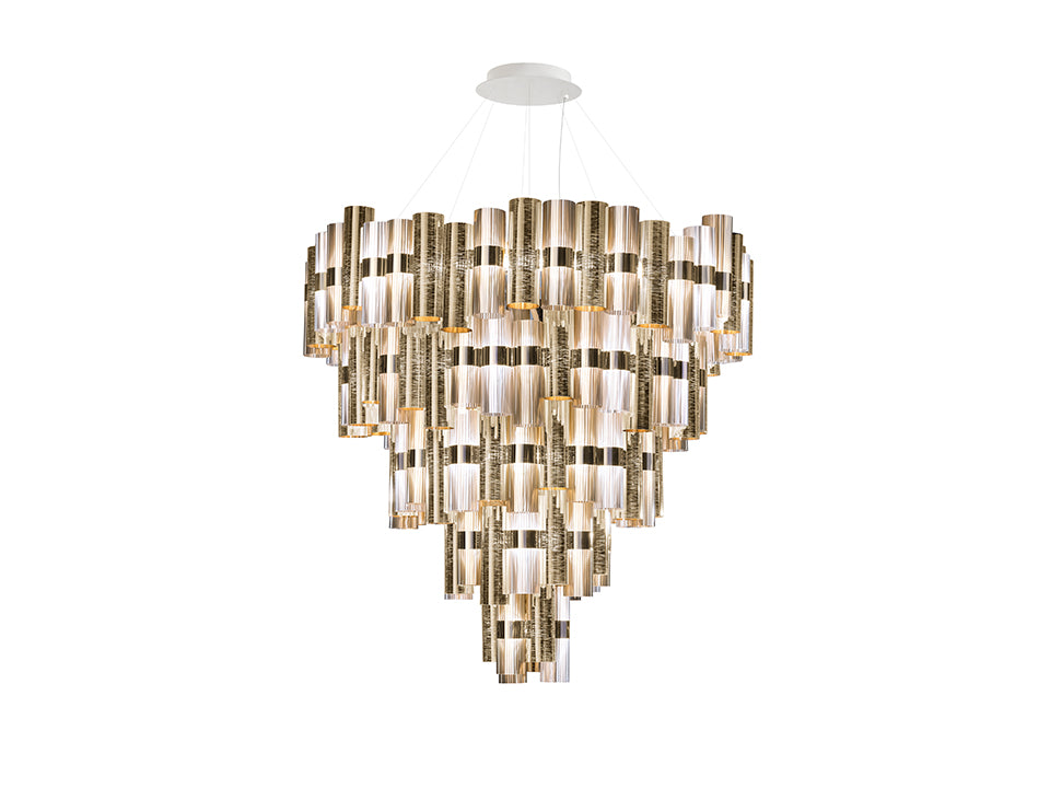 SLAMP LA LOLLONA 5 SUSPENSION Pendant Slamp GOLD  