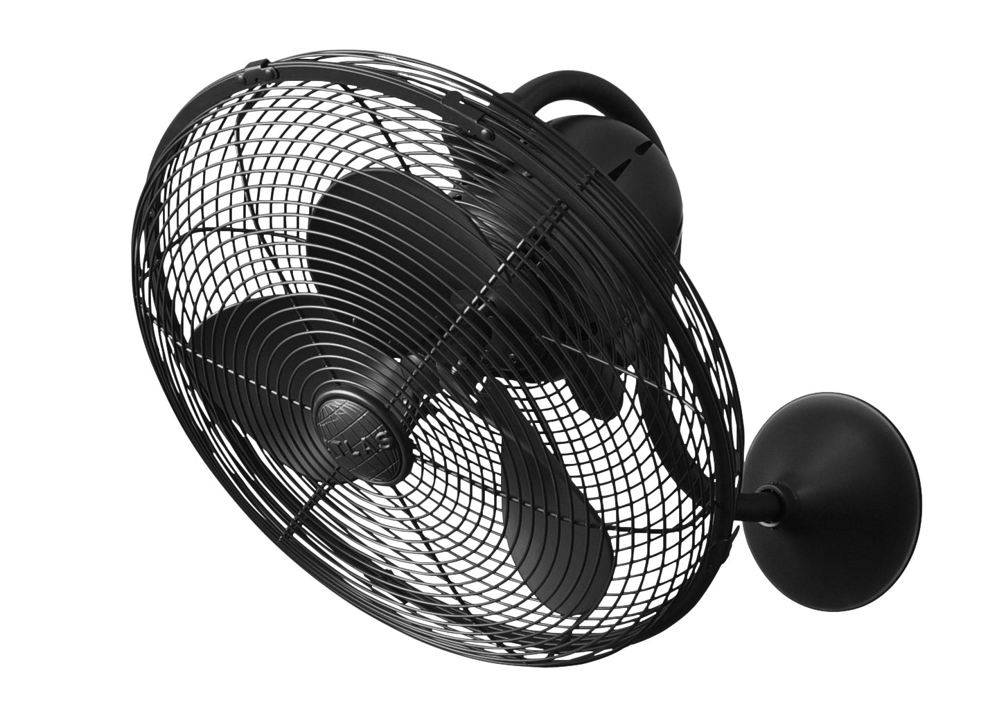 Matthews Fan Company Laura Oscillating Wall Fan Wall Fans Matthews Fan Company 16" Textured Bronze Matte Black