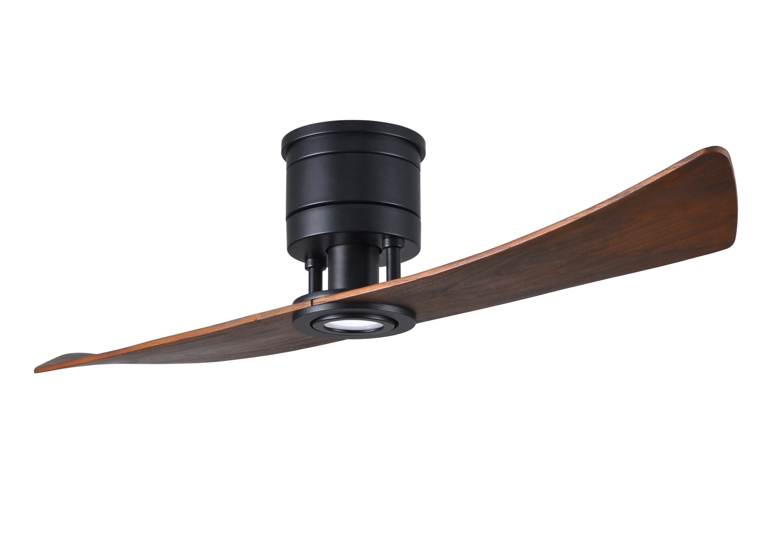 Matthews Fan Company Lindsay Ceiling Fan Indoor Ceiling Fans Matthews Fan Company 52" Matte Black Walnut