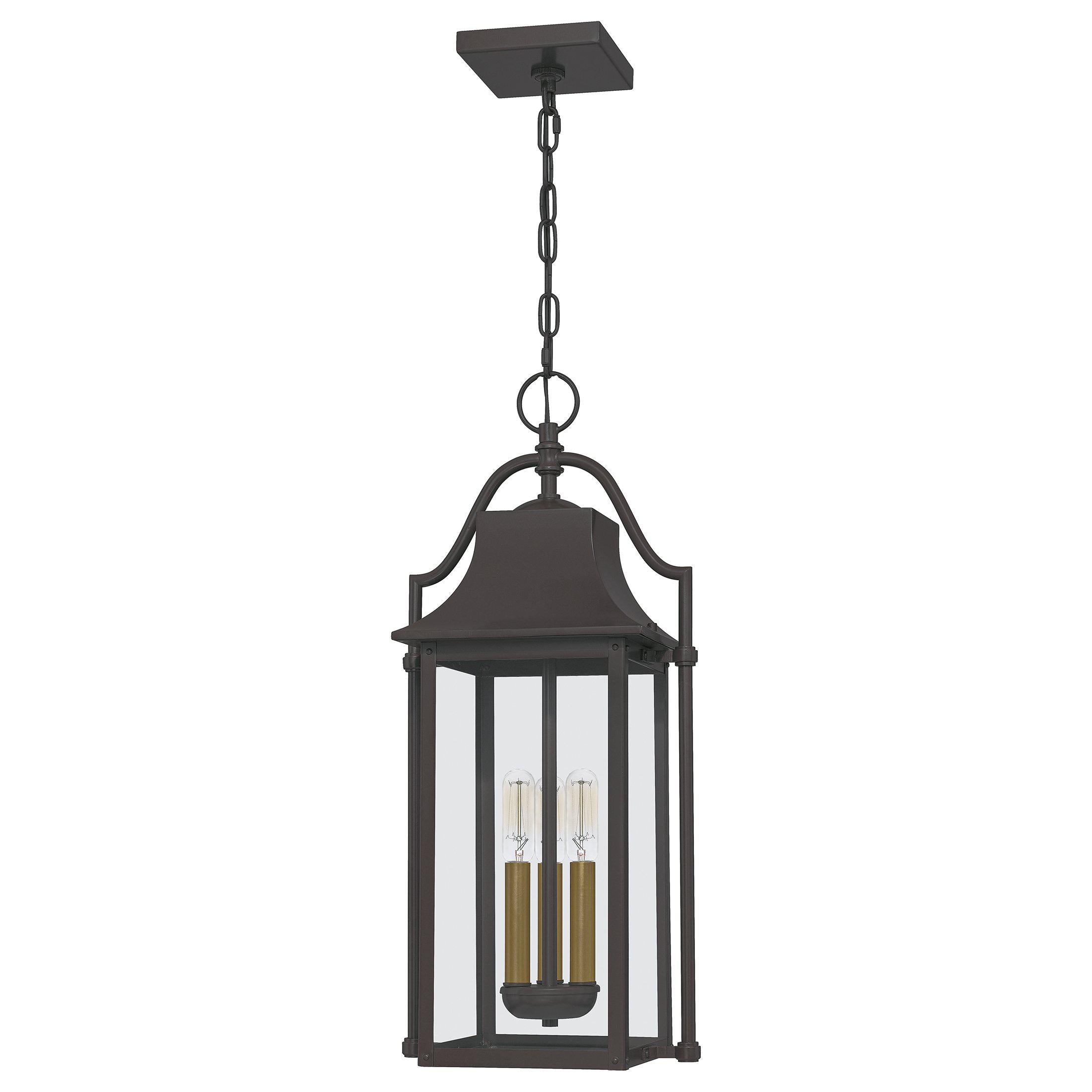 Quoizel Manning Outdoor Lantern, Hanging