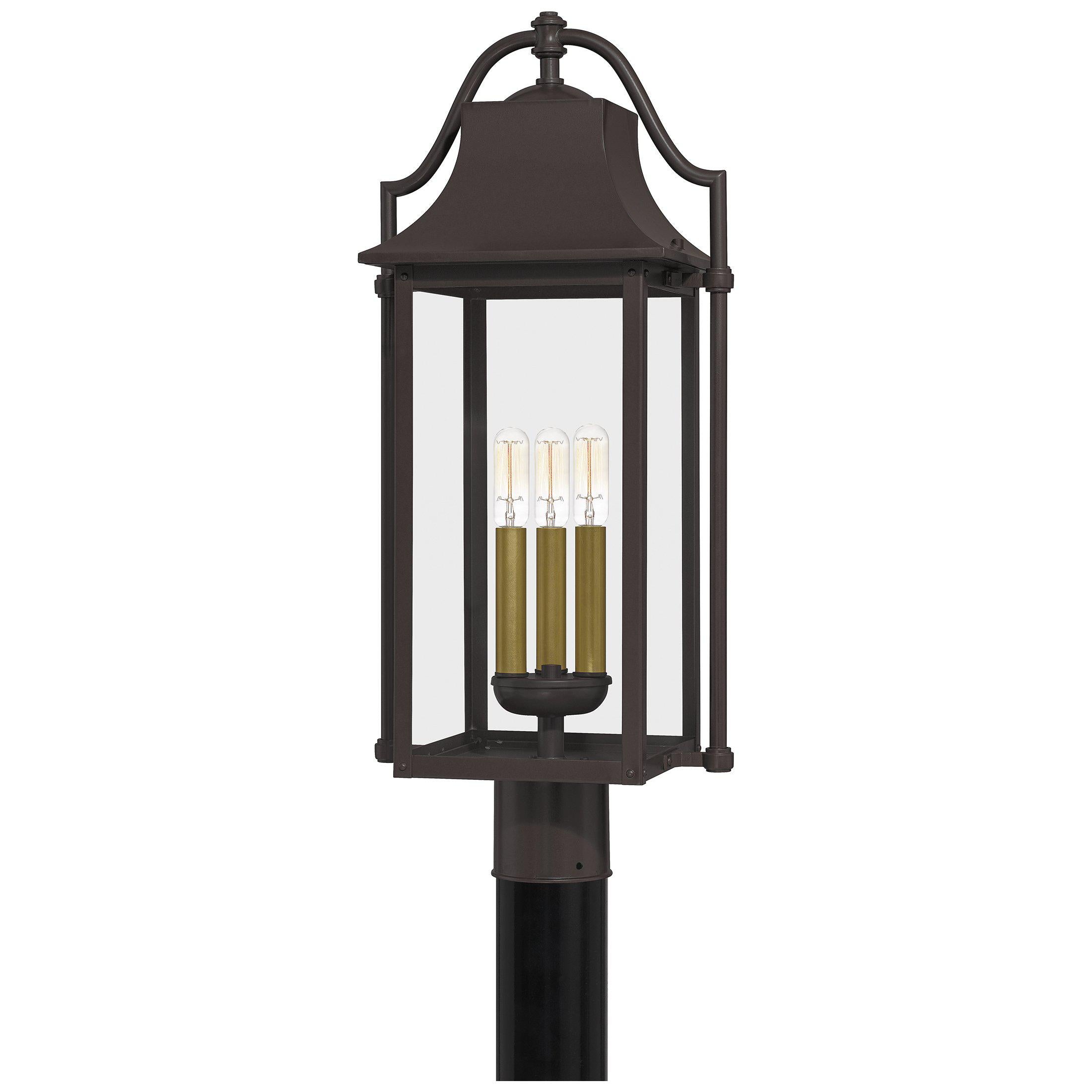 Quoizel  Manning Outdoor Lantern, Post Pier & Post Mount Lights Quoizel Western Bronze  