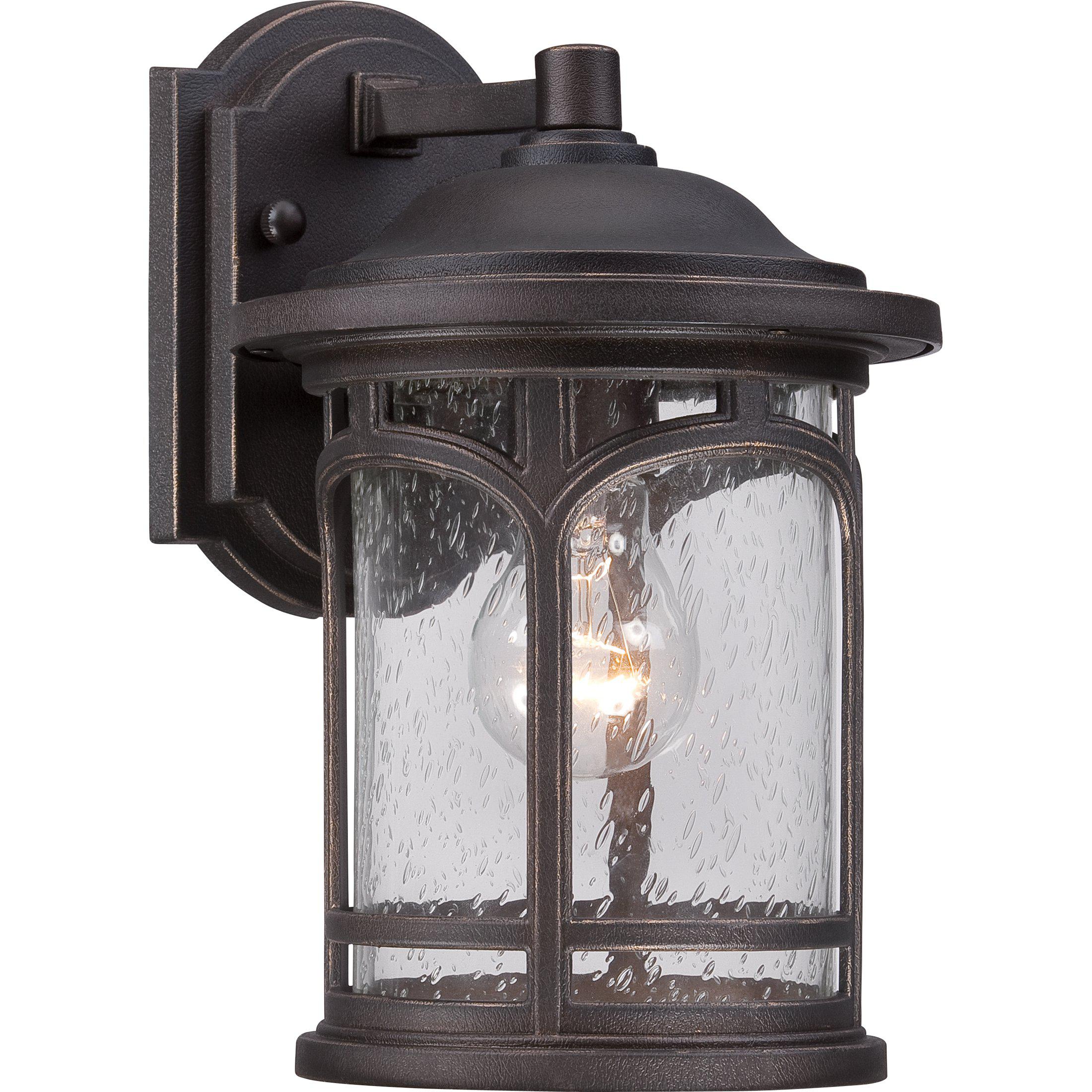 Quoizel  Marblehead Outdoor Lantern, Small Outdoor Wall Lights Quoizel Palladian Bronze  