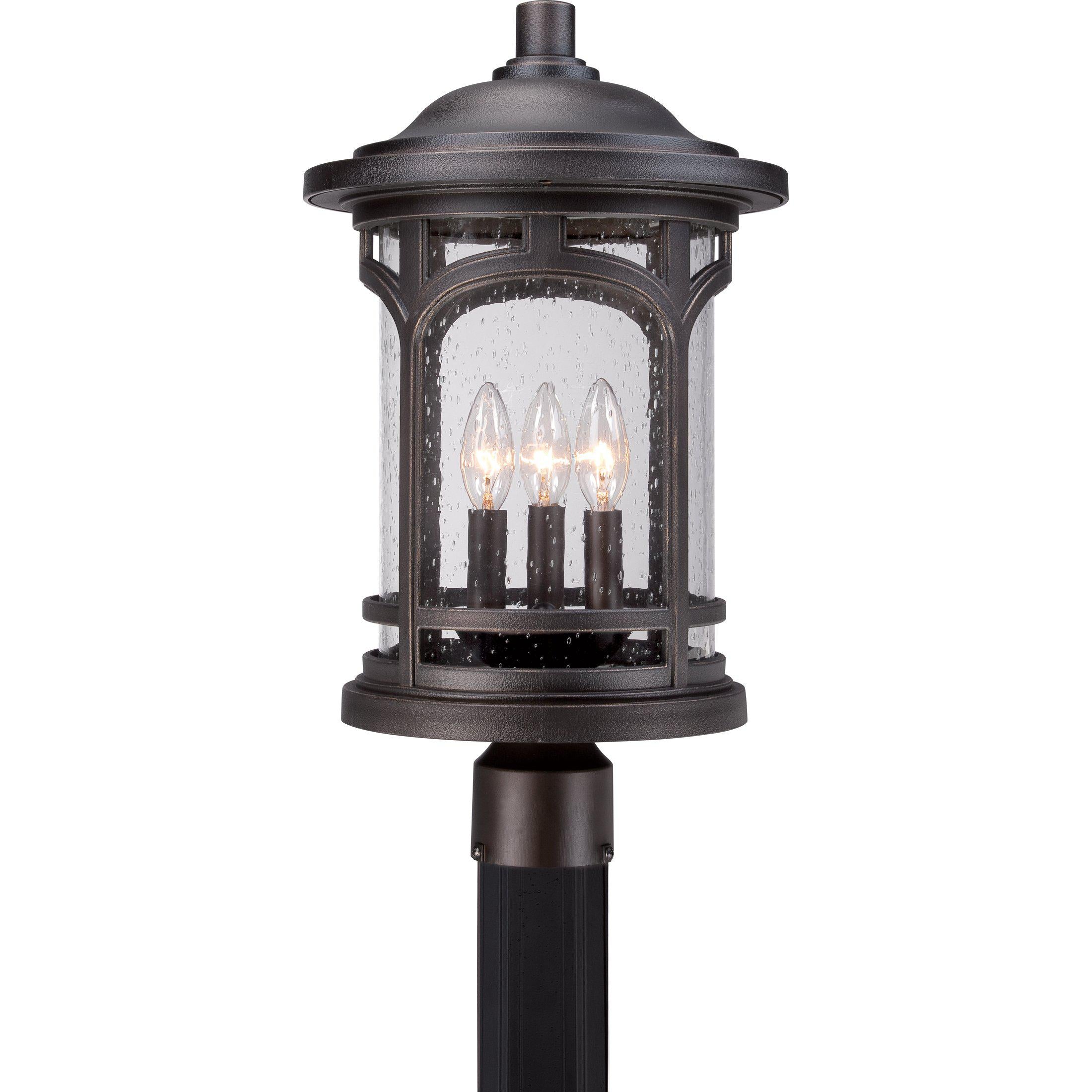 Quoizel  Marblehead Outdoor Lantern, Post Pier & Post Mount Lights Quoizel Palladian Bronze  