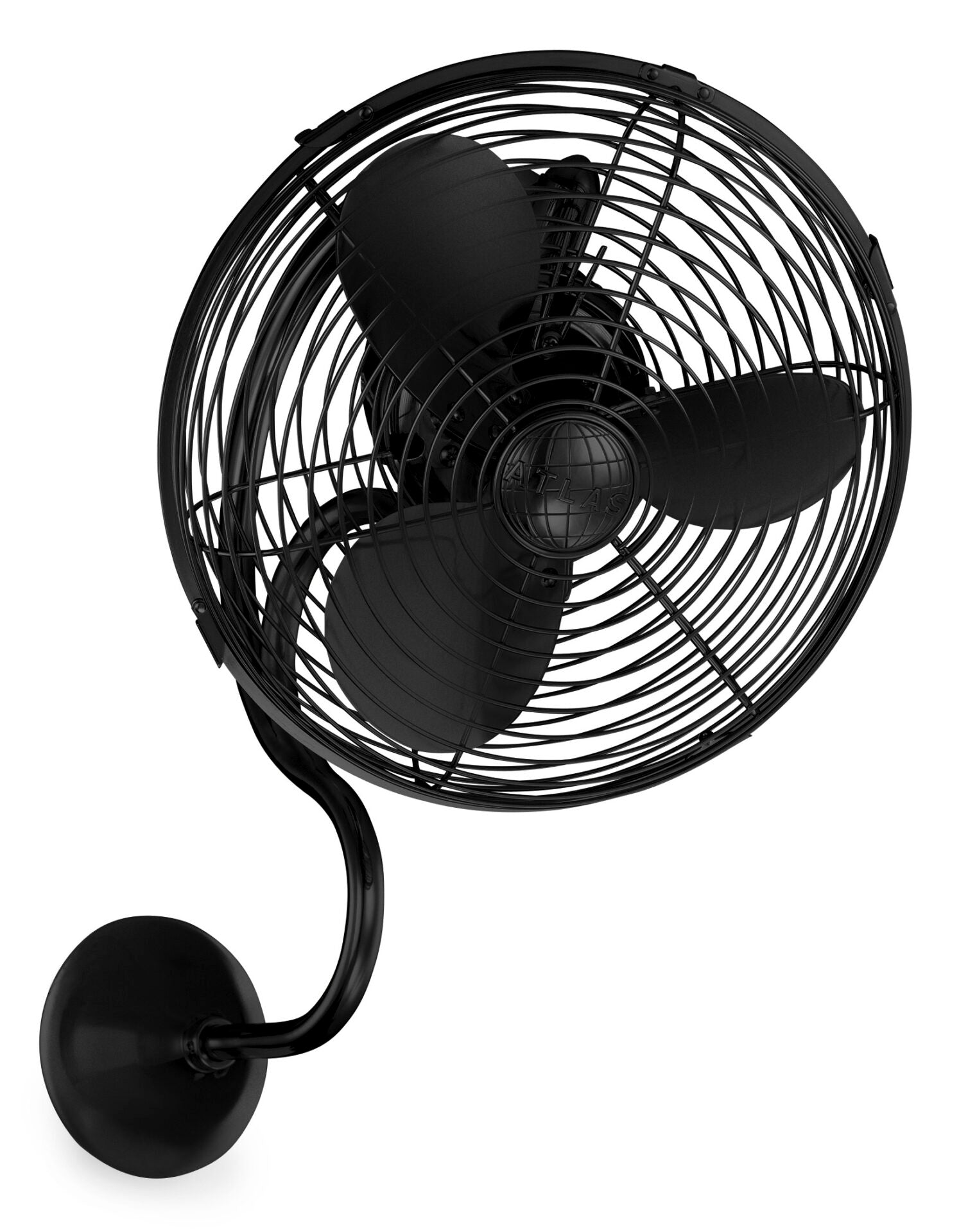 Matthews Fan Company Melody Wall Mounted Fan Indoor Ceiling Fans Matthews Fan Company 13" Matte Black Select--