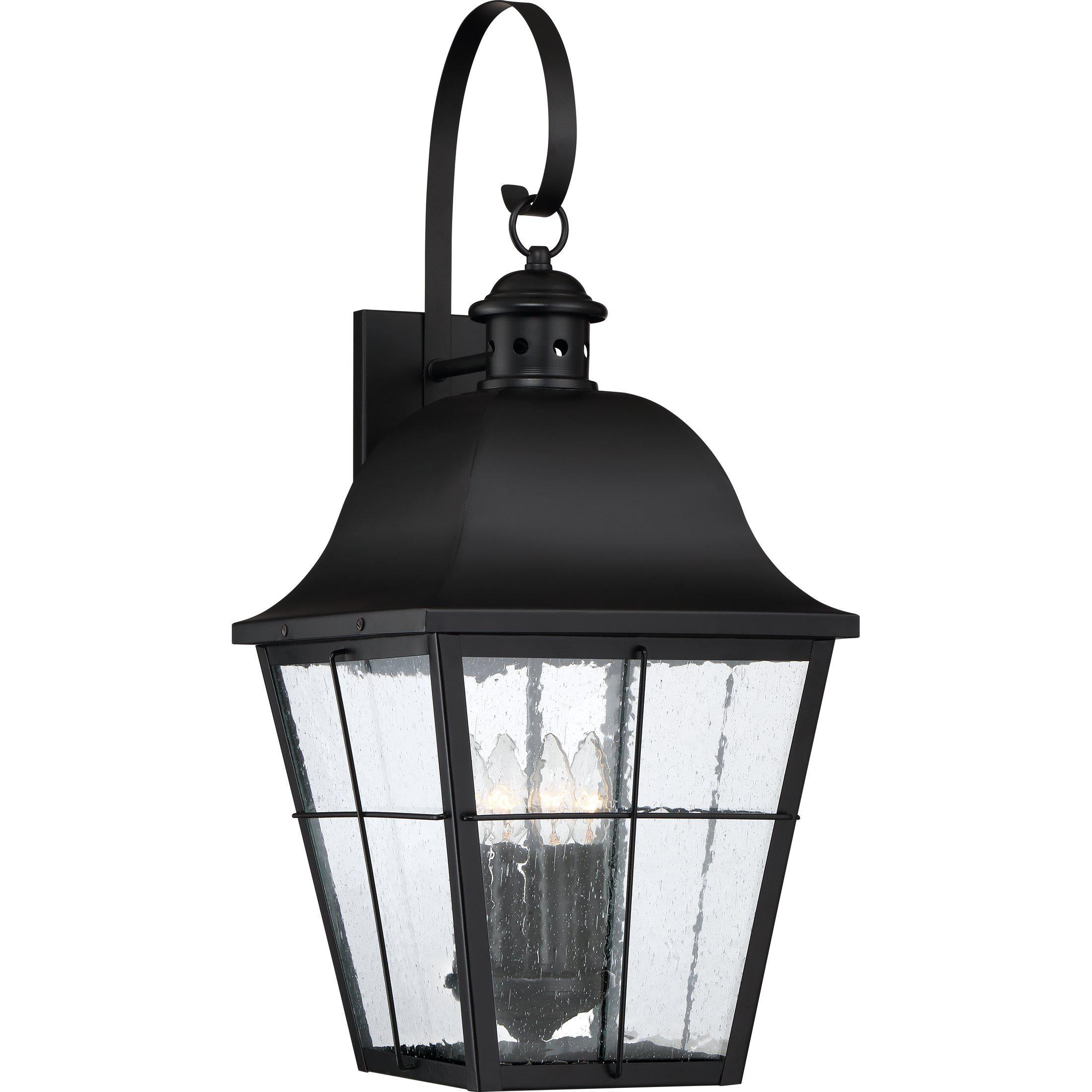 Quoizel  Millhouse Outdoor Lantern, Jumbo Outdoor l Wall Quoizel Mystic Black  