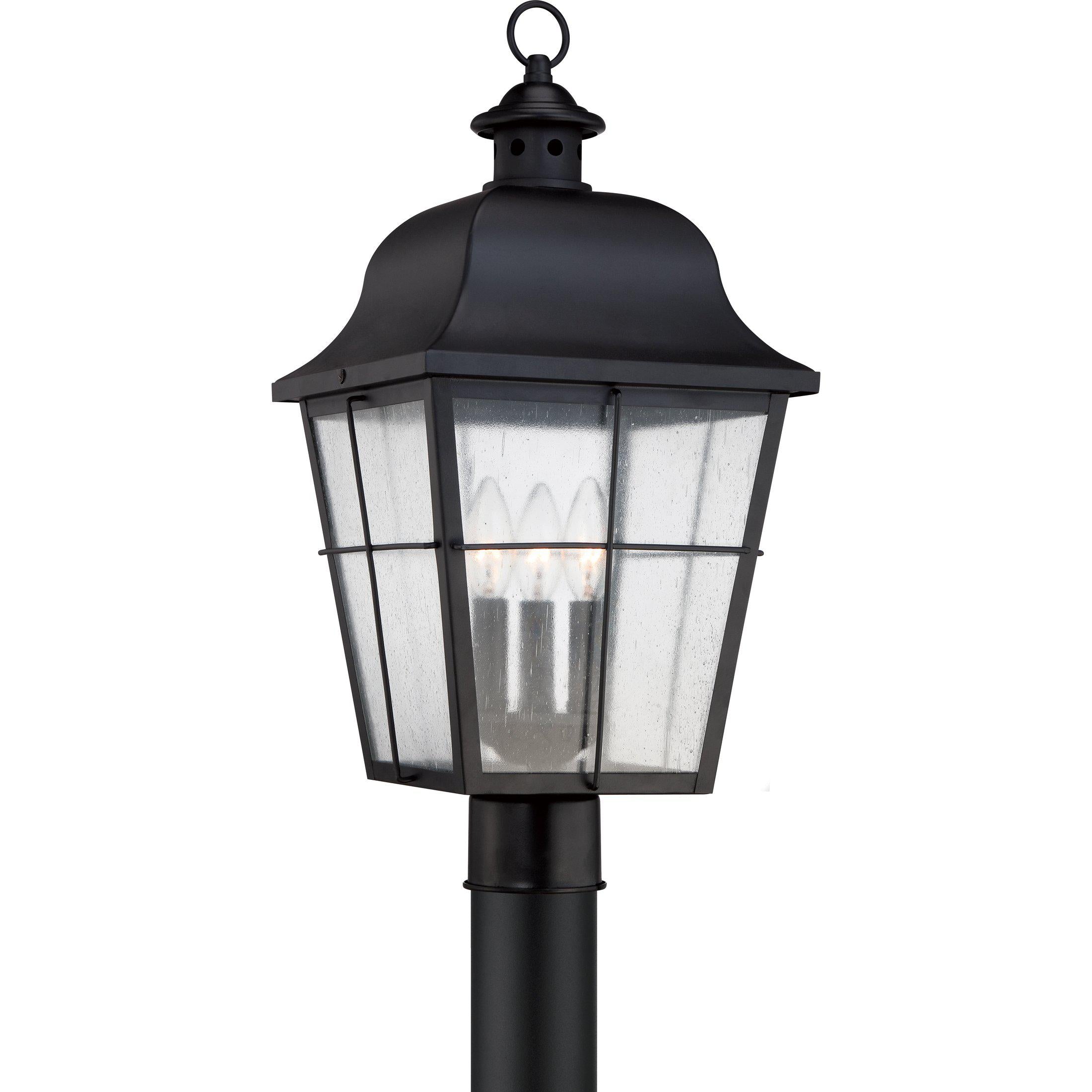 Quoizel  Millhouse Outdoor Lantern, Post Pier & Post Mount Lights Quoizel Mystic Black  