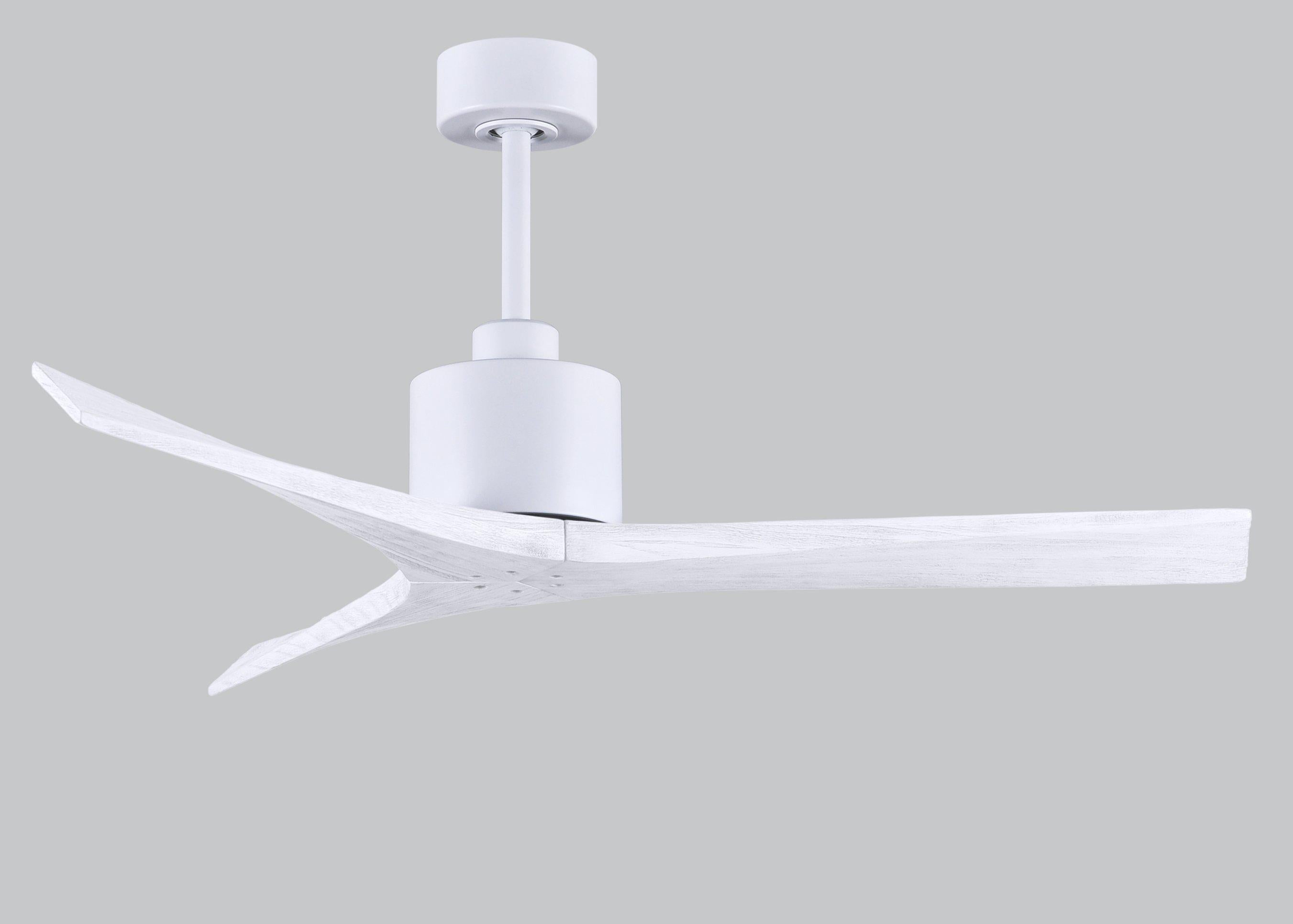 Matthews Fan Company Mollywood Three Blade MW Indoor Ceiling Fans Matthews Fan Company Matte White Barnwood Tone 42"