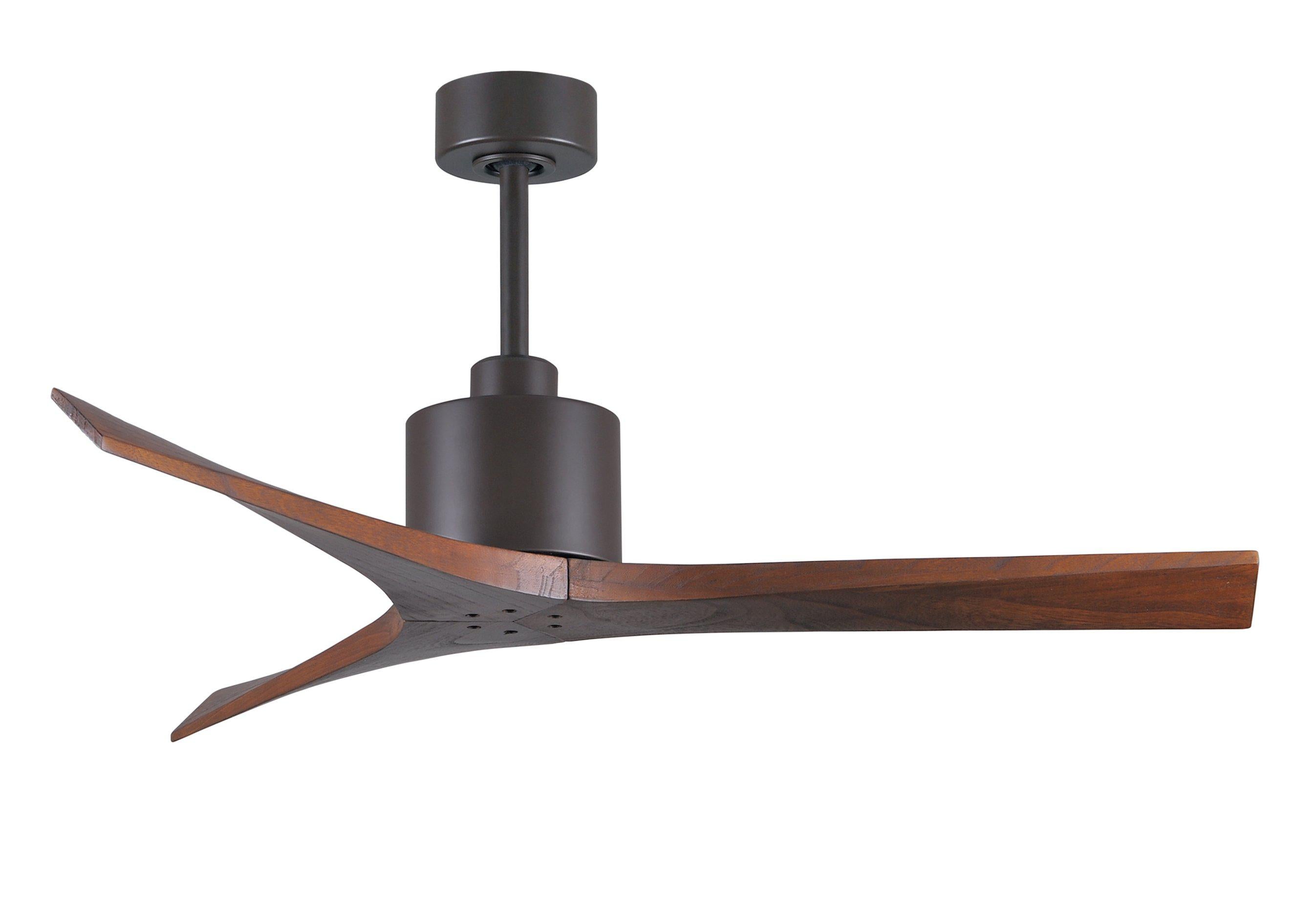 Matthews Fan Company Mollywood Three Blade MW Indoor Ceiling Fans Matthews Fan Company Textured Bronze Matte White 42"