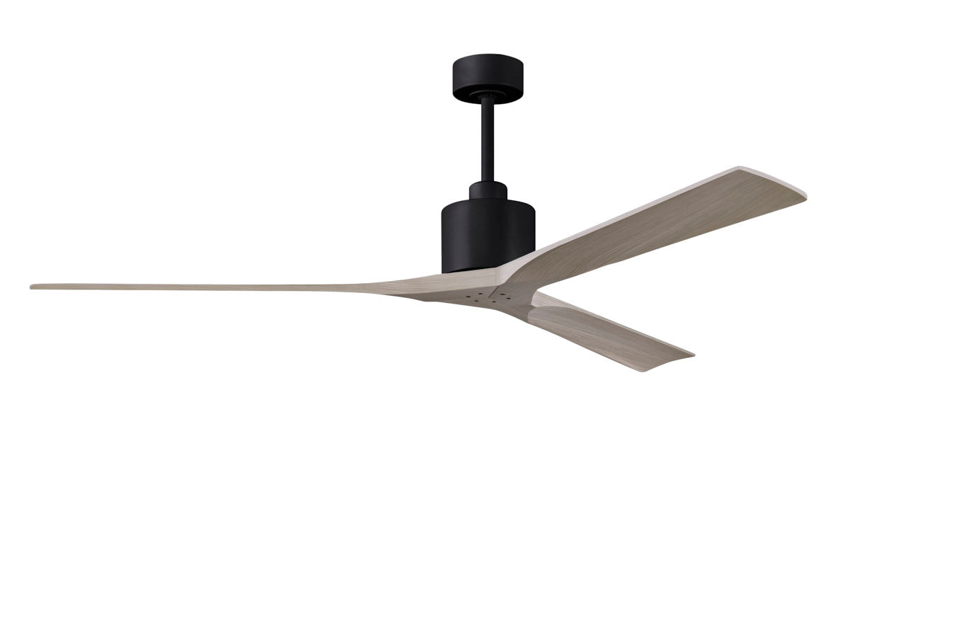 Matthews Fan Company Nan XL Ceiling Fan Indoor Ceiling Fans Matthews Fan Company Matte Black Gray Ash 72"