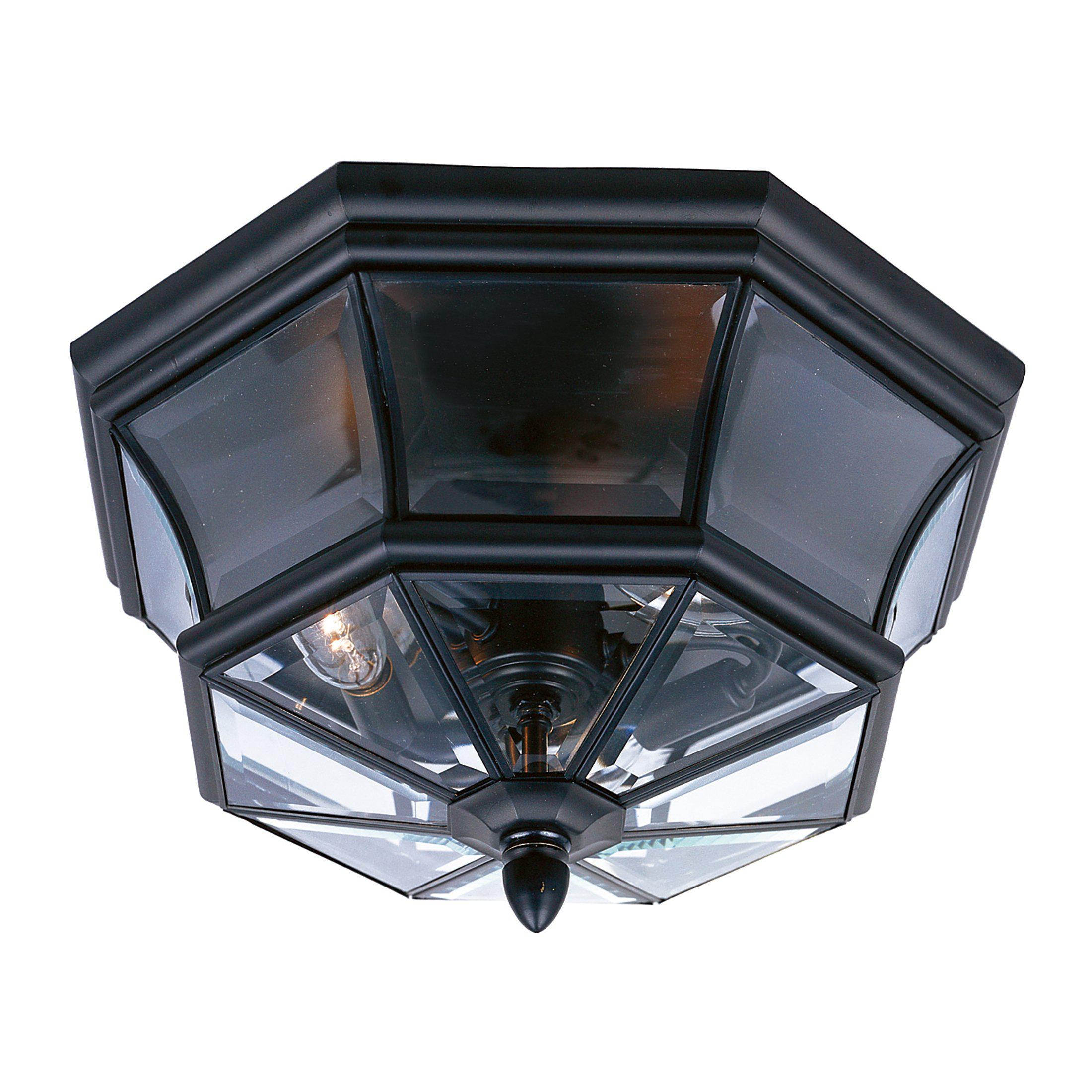 Quoizel Newbury Outdoor Lantern, Flush Mount