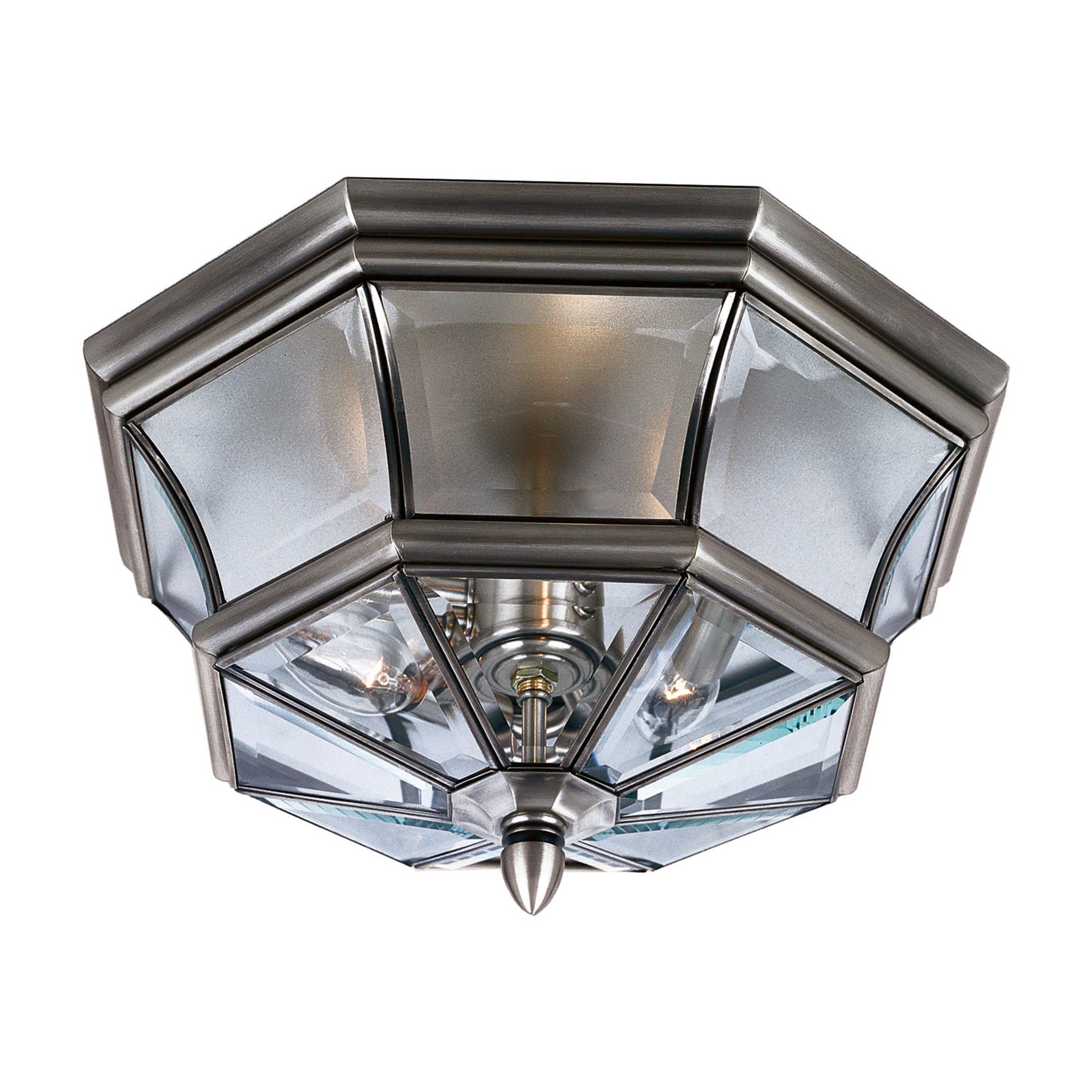 Quoizel Newbury Outdoor Lantern, Flush Mount