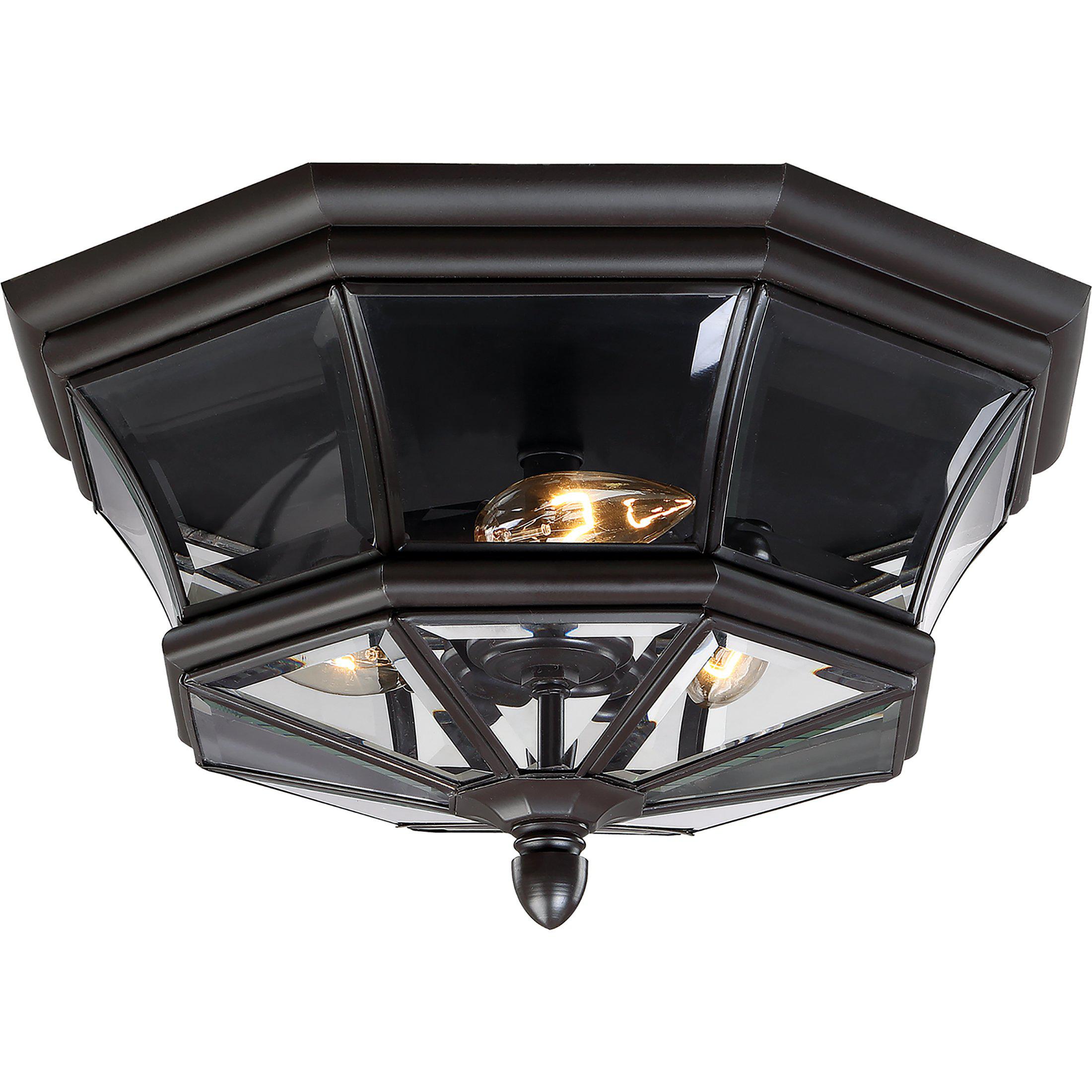 Quoizel Newbury Outdoor Lantern, Flush Mount