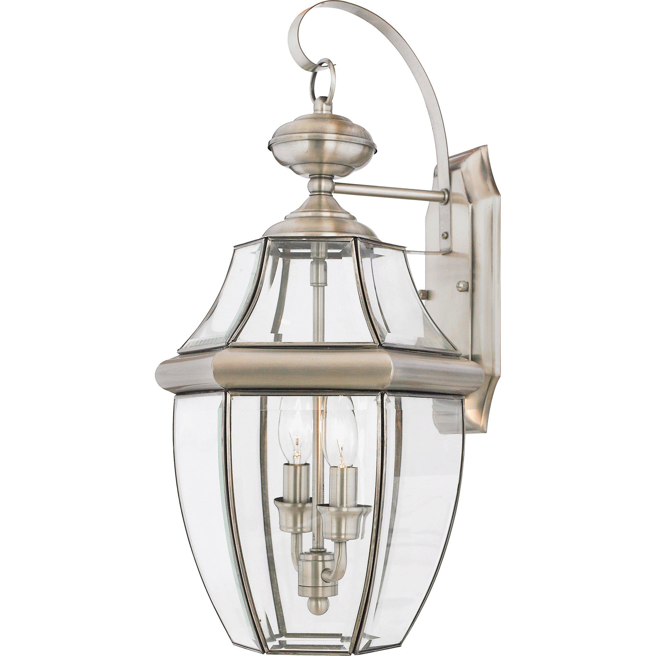 Quoizel  Newbury Outdoor Lantern, Large Outdoor Wall Lights Quoizel Pewter  