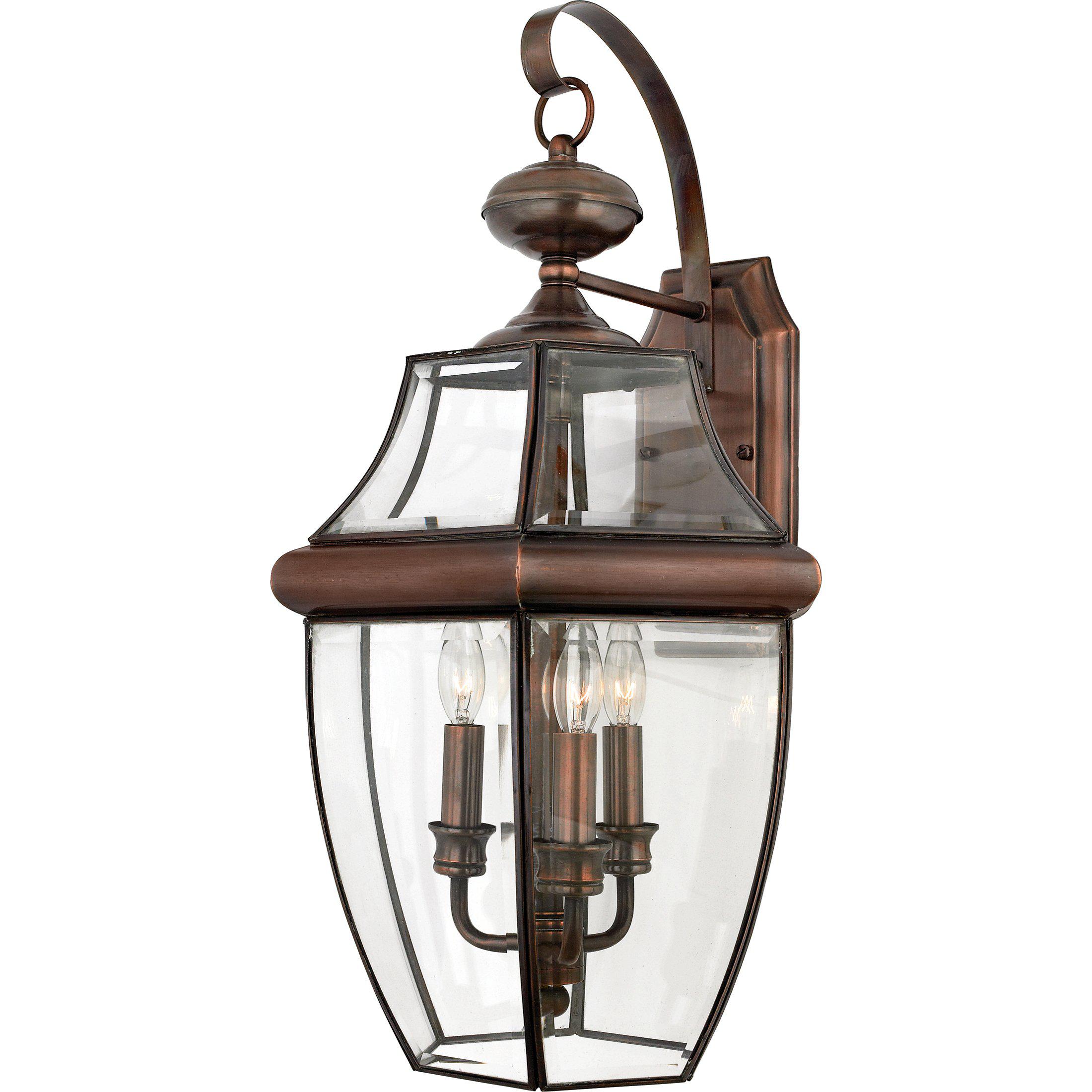 Quoizel  Newbury Outdoor Lantern, XL Outdoor Wall Lights Quoizel Aged Copper  