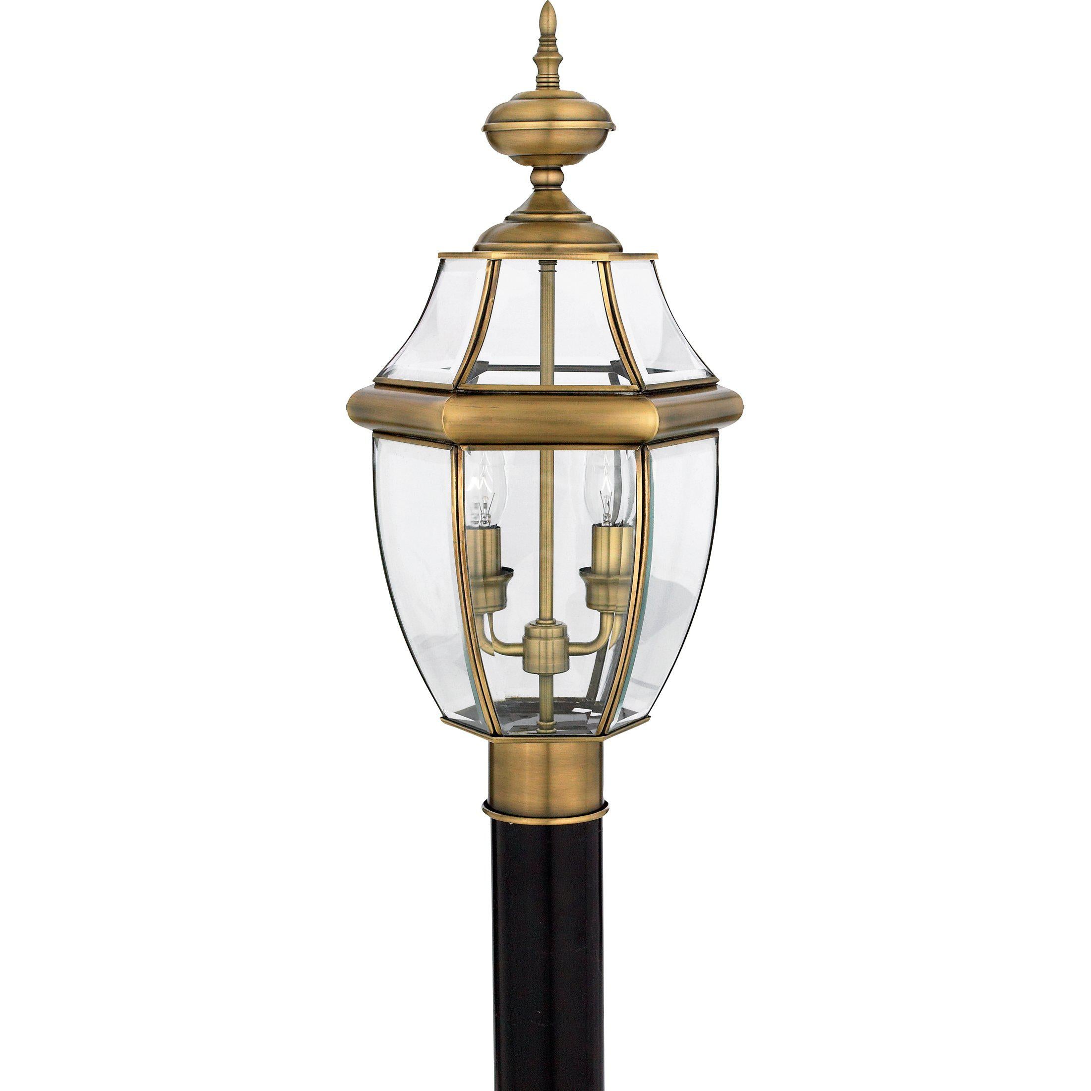 Quoizel Newbury Outdoor Lantern, Post Small