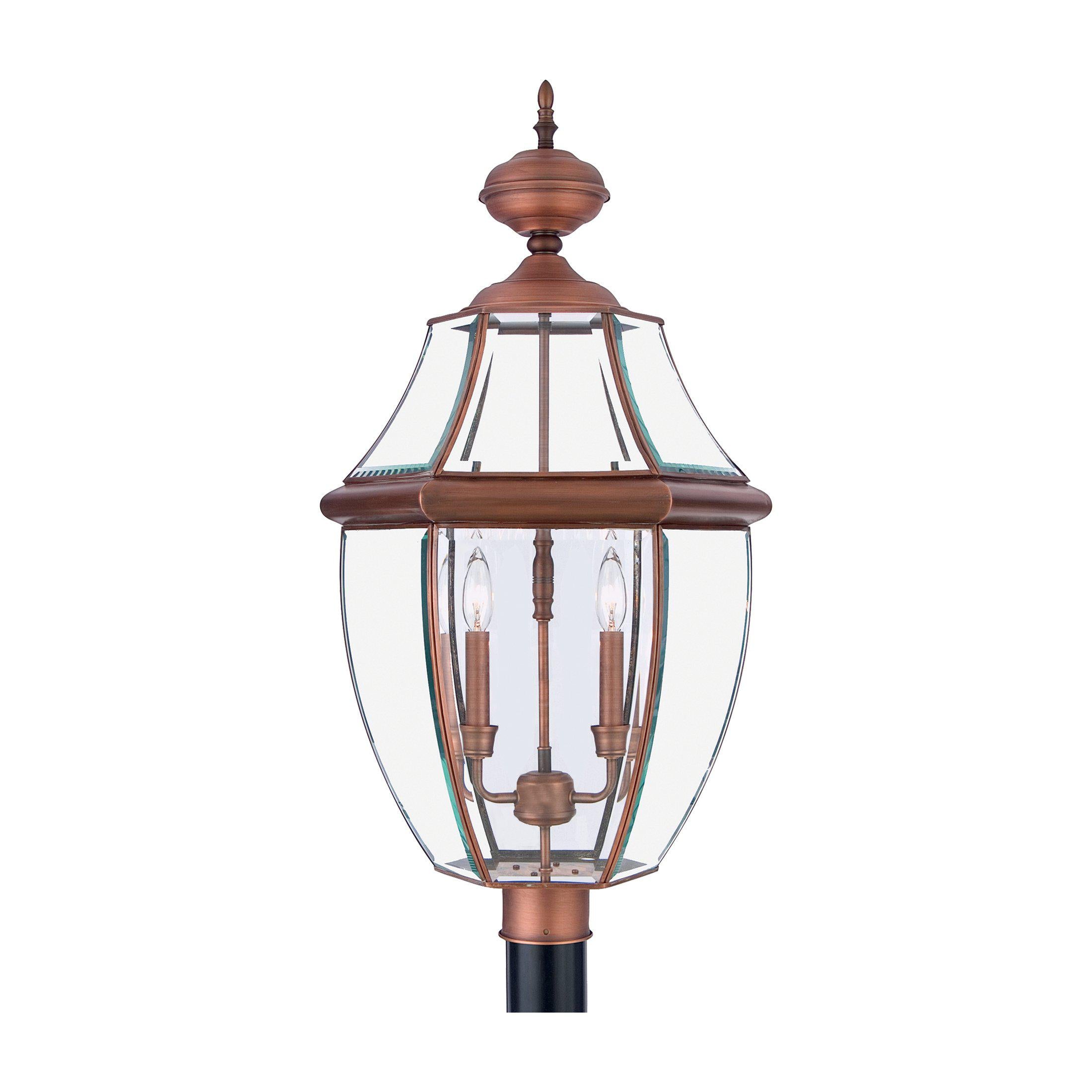 Quoizel Newbury Outdoor Lantern, Post Small