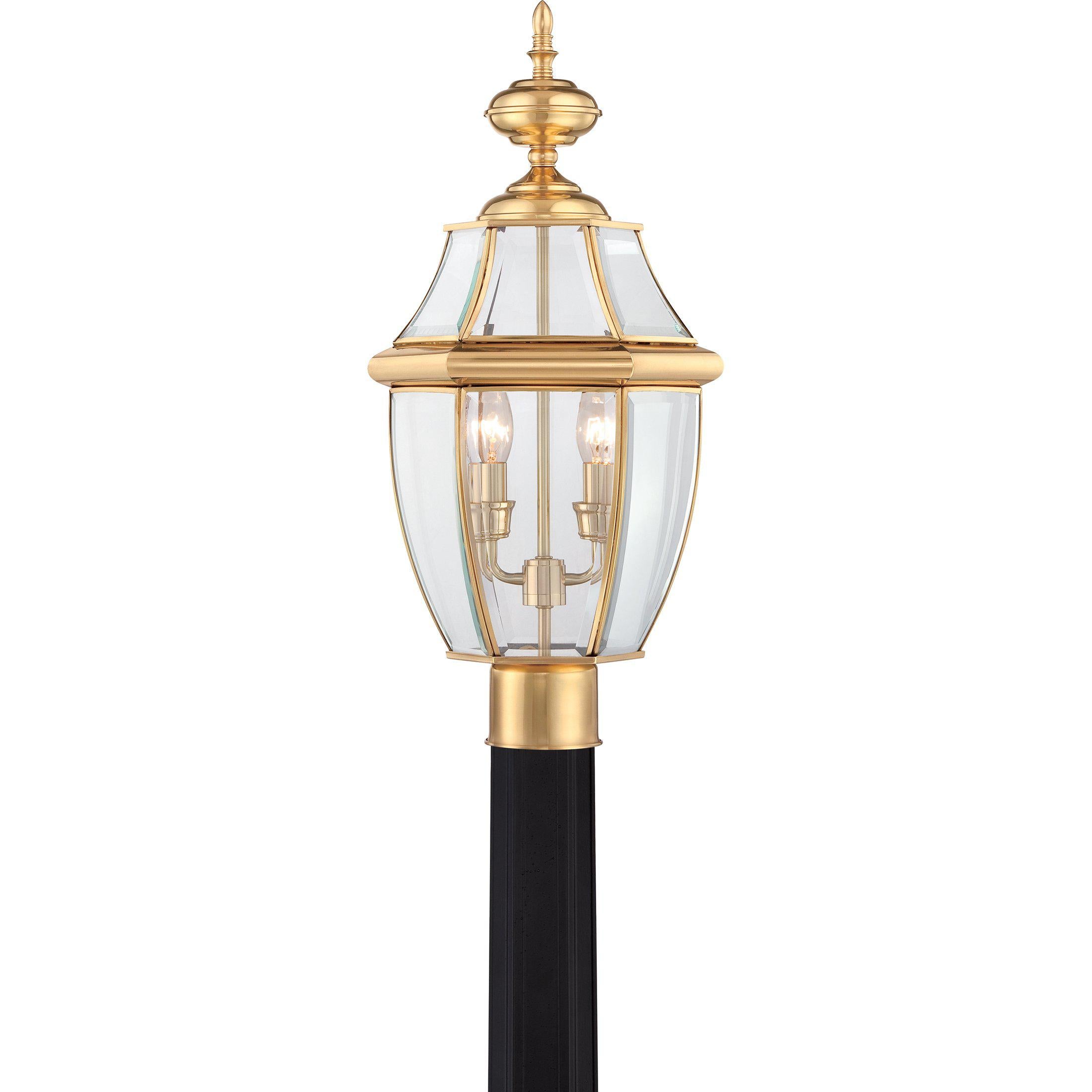 Quoizel Newbury Outdoor Lantern, Post Small