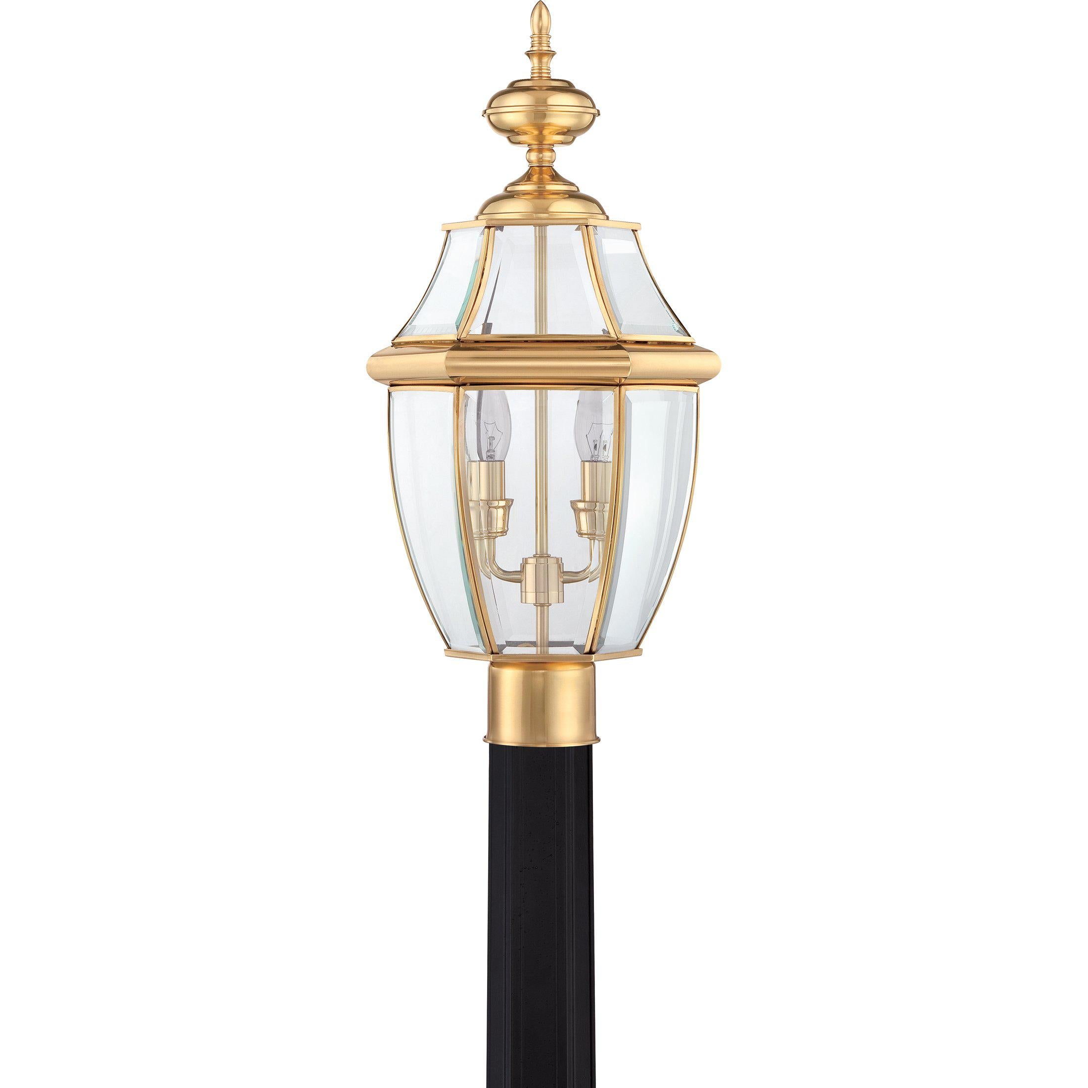 Quoizel Newbury Outdoor Lantern, Post Small