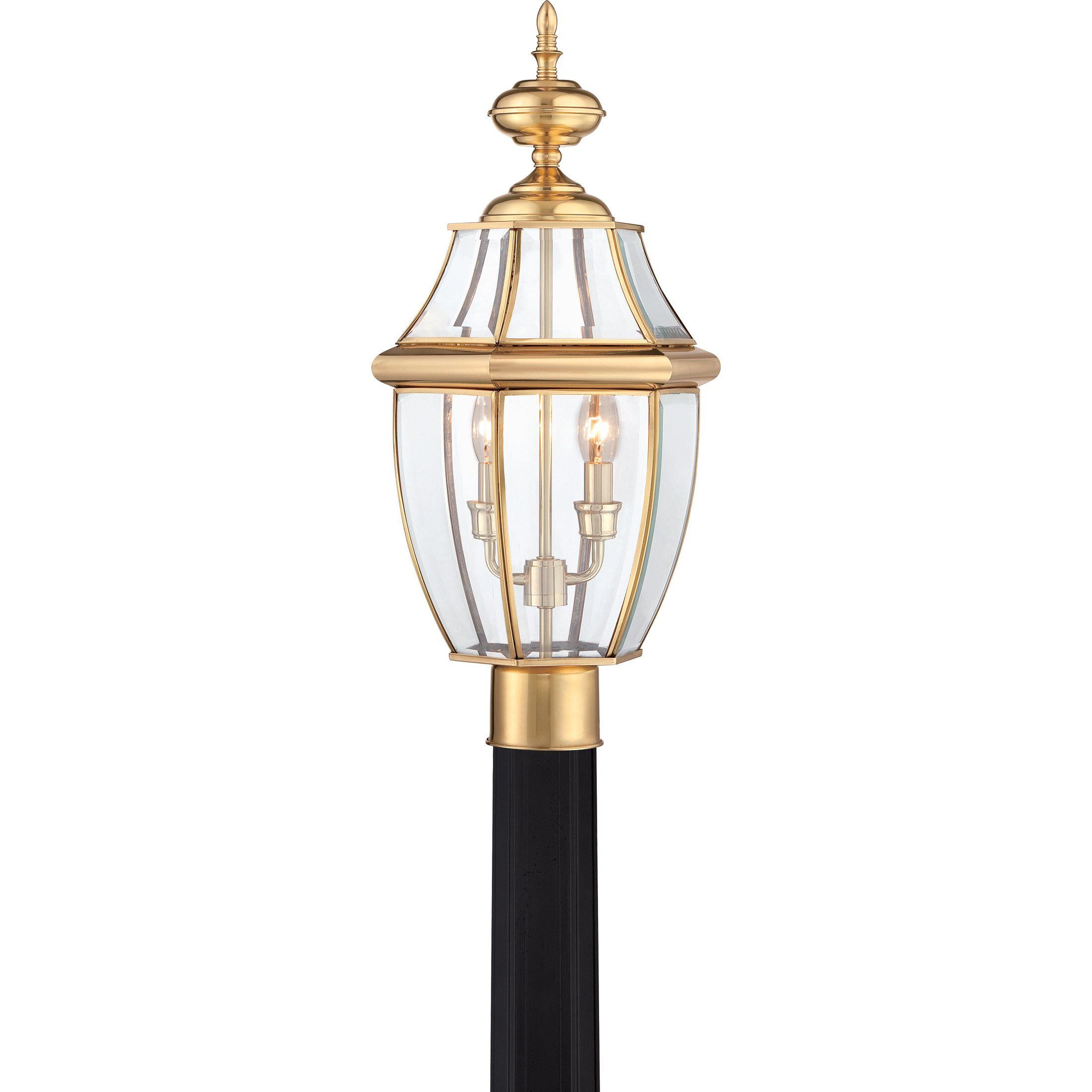 Quoizel Newbury Outdoor Lantern, Post Small