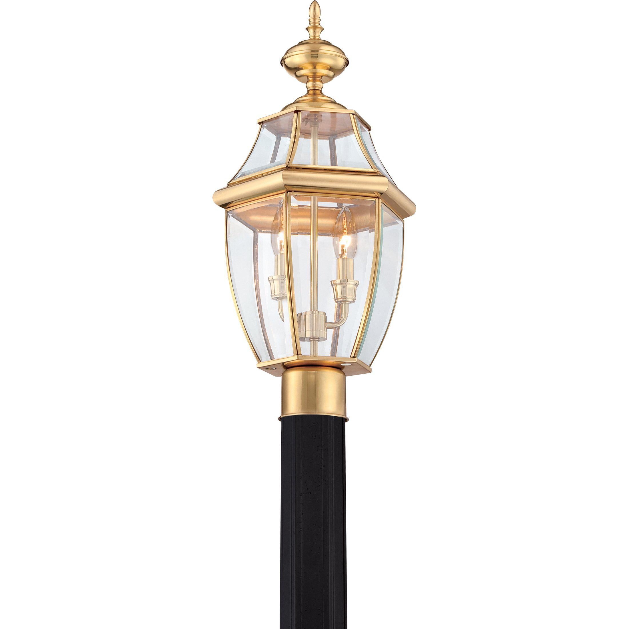 Quoizel Newbury Outdoor Lantern, Post Small