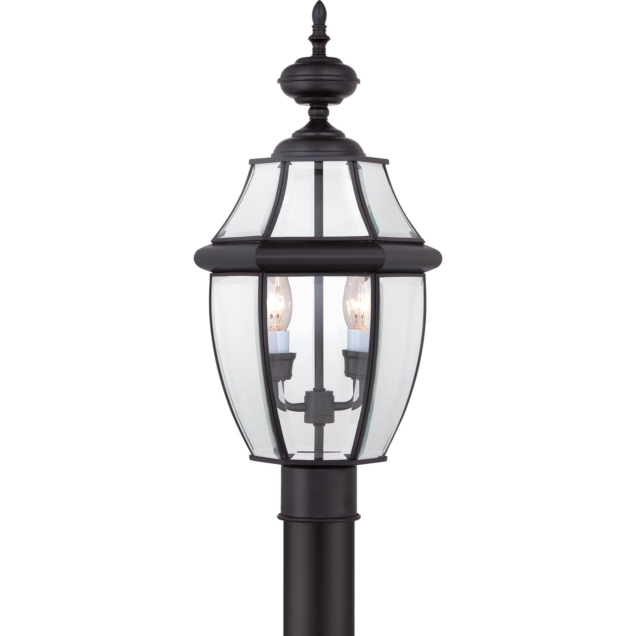 Quoizel  Newbury Outdoor Lantern, Post Small Pier & Post Mount Lights Quoizel Mystic Black  