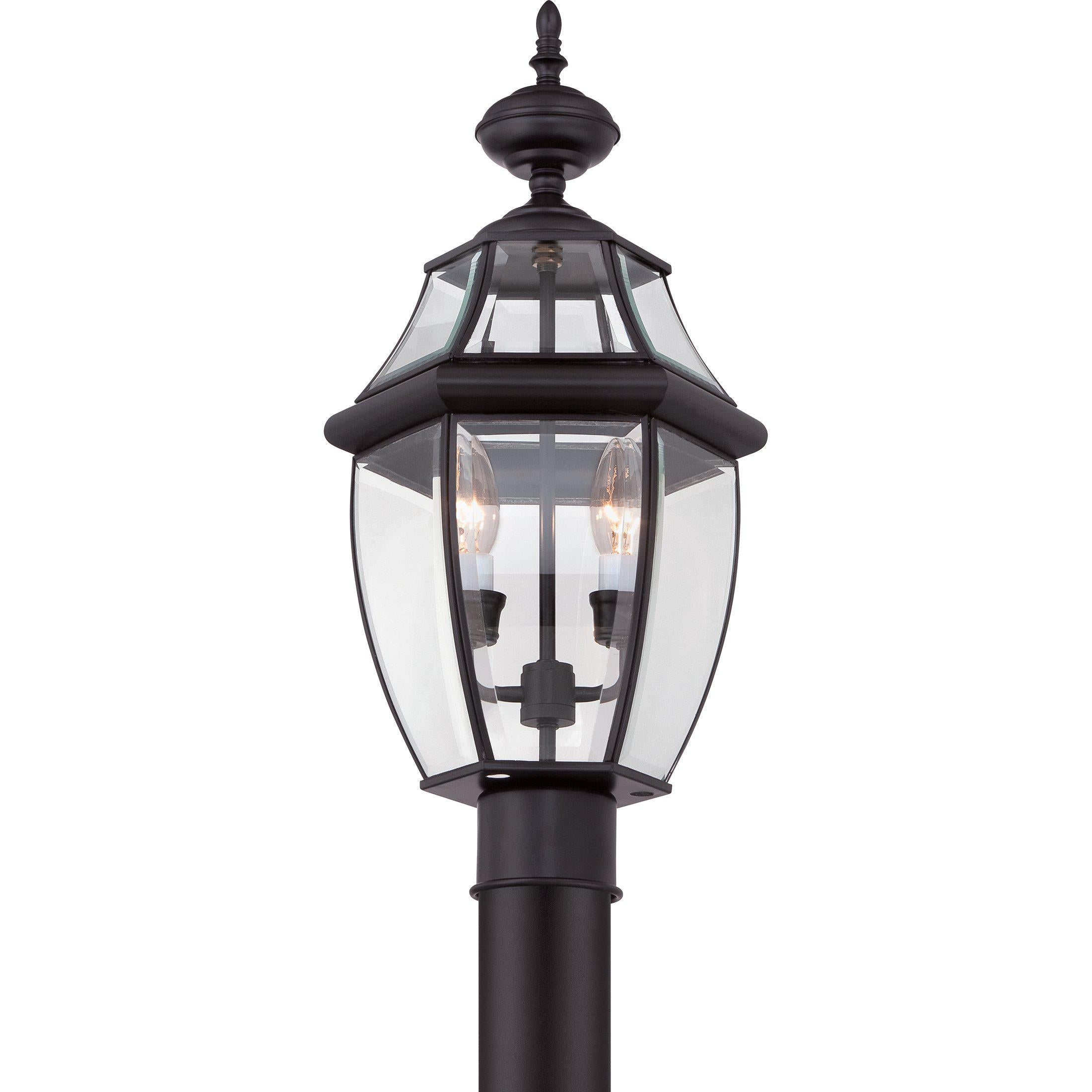 Quoizel Newbury Outdoor Lantern, Post Small