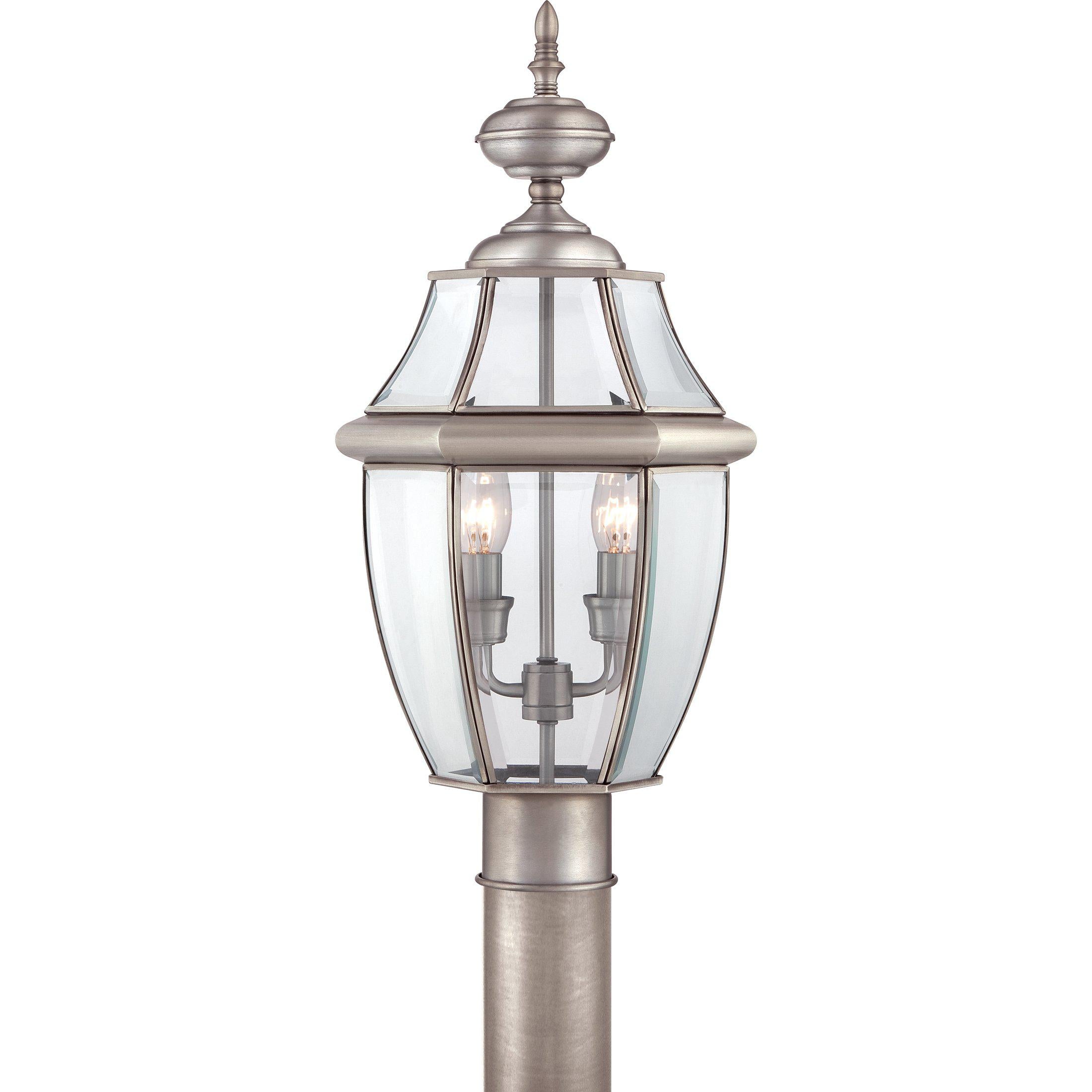 Quoizel Newbury Outdoor Lantern, Post Small