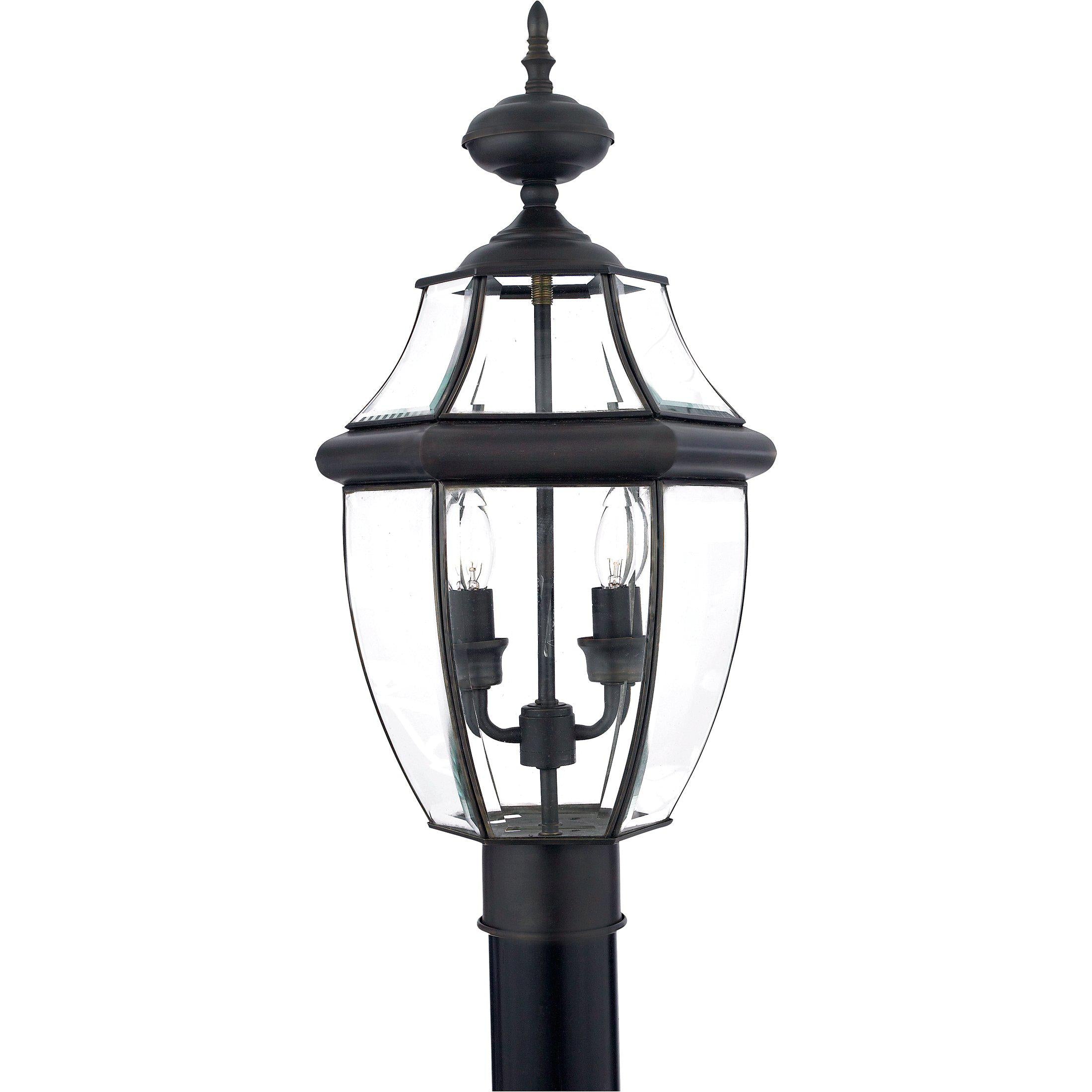 Quoizel Newbury Outdoor Lantern, Post Small