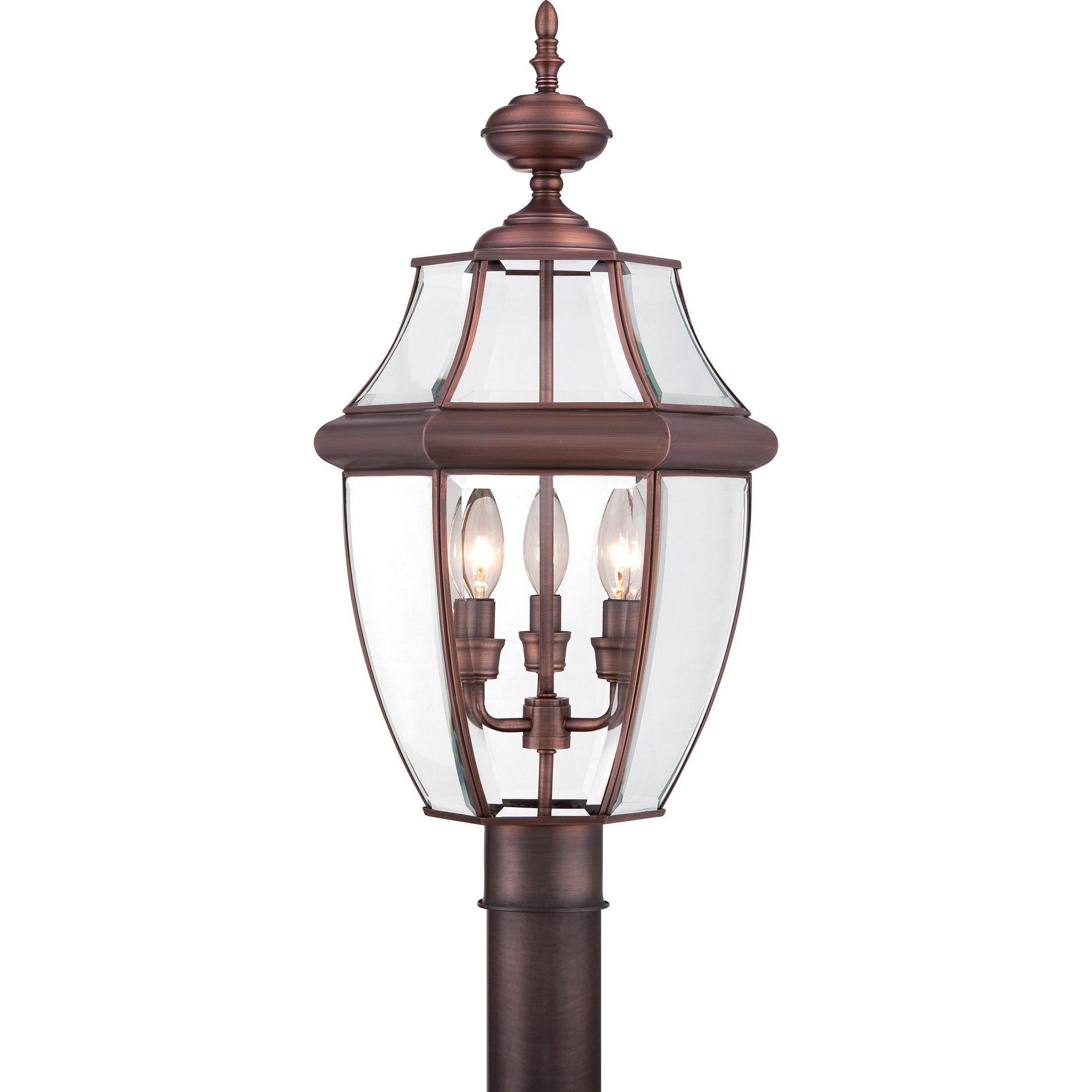 Quoizel  Newbury Outdoor Lantern, Post Medium Pier & Post Mount Lights Quoizel Aged Copper  