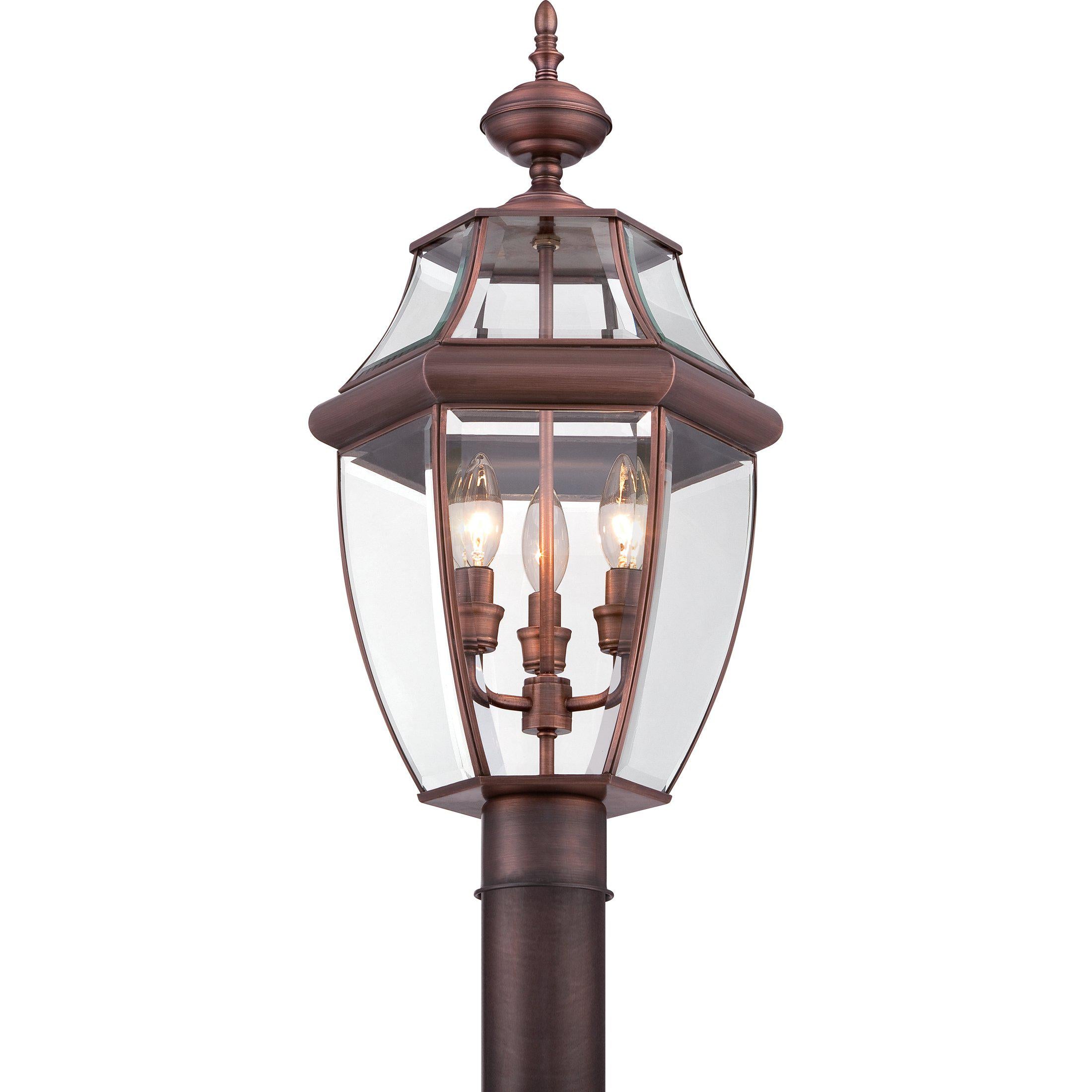 Quoizel Newbury Outdoor Lantern, Post Medium