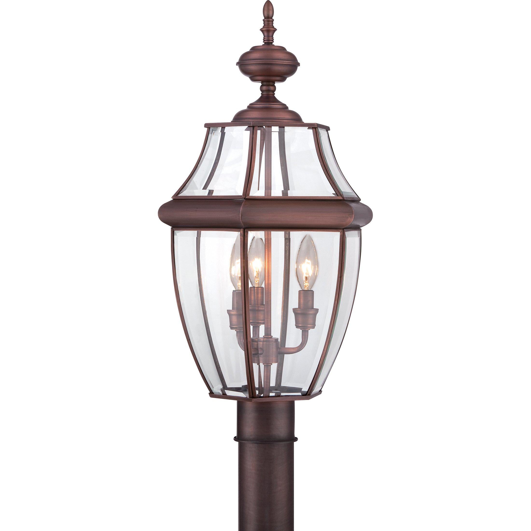 Quoizel Newbury Outdoor Lantern, Post Medium