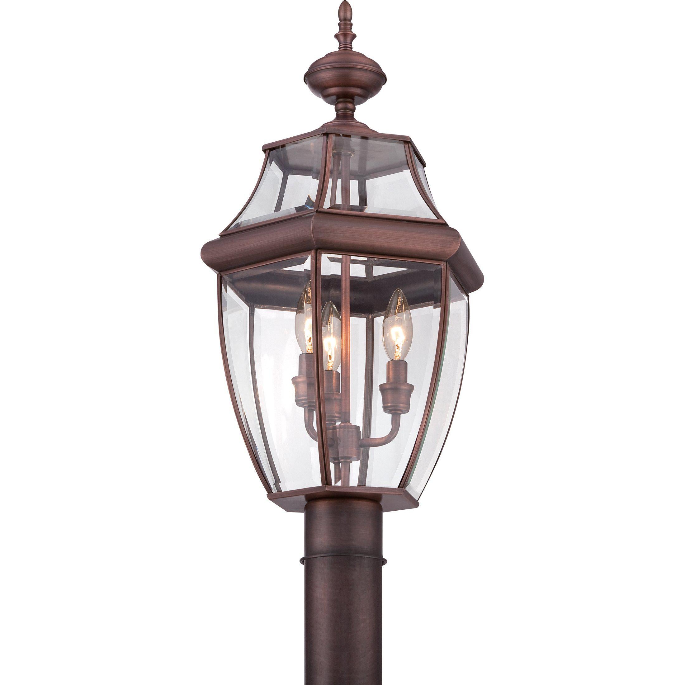 Quoizel Newbury Outdoor Lantern, Post Medium