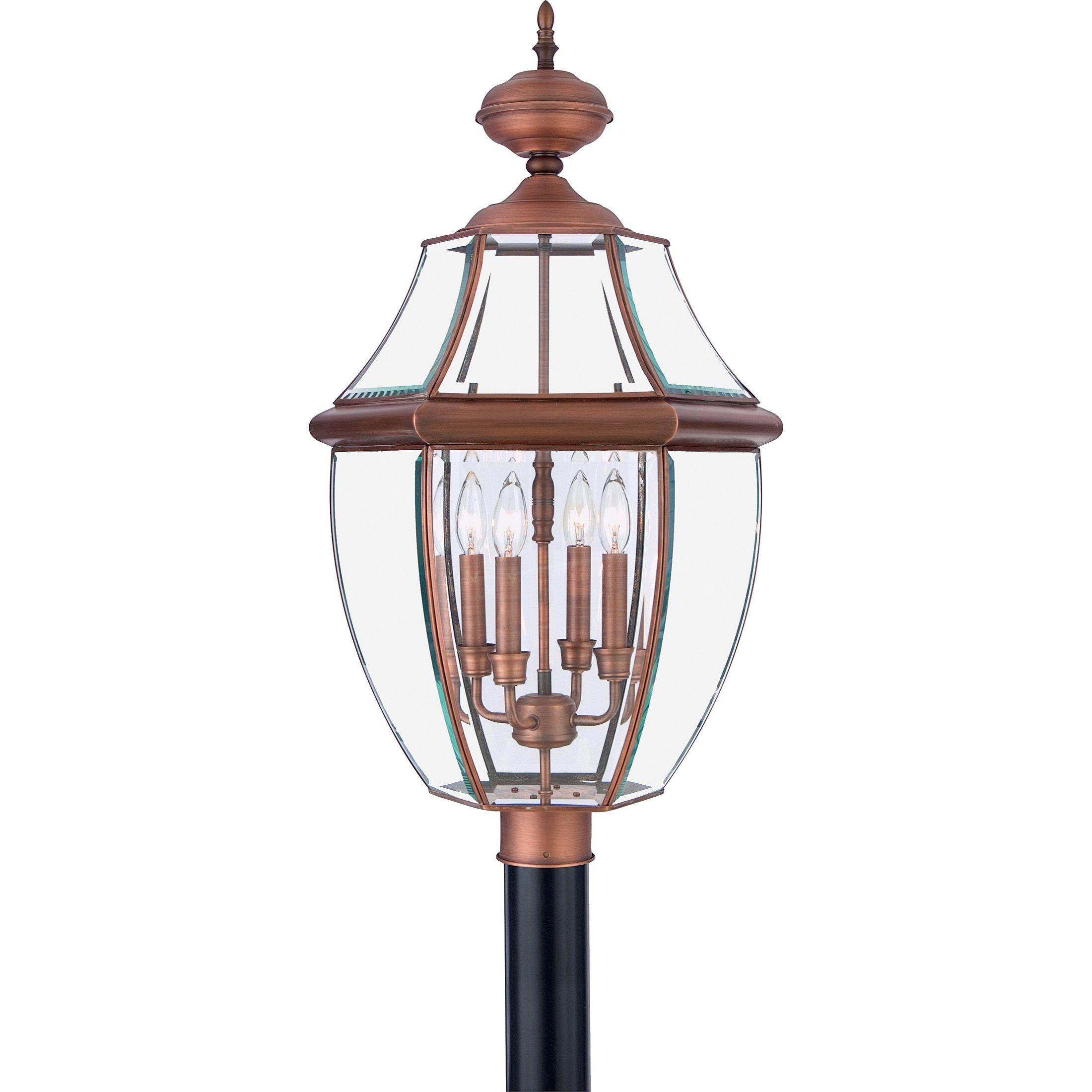 Quoizel  Newbury Outdoor Lantern, Post Large Pier & Post Mount Lights Quoizel Aged Copper  