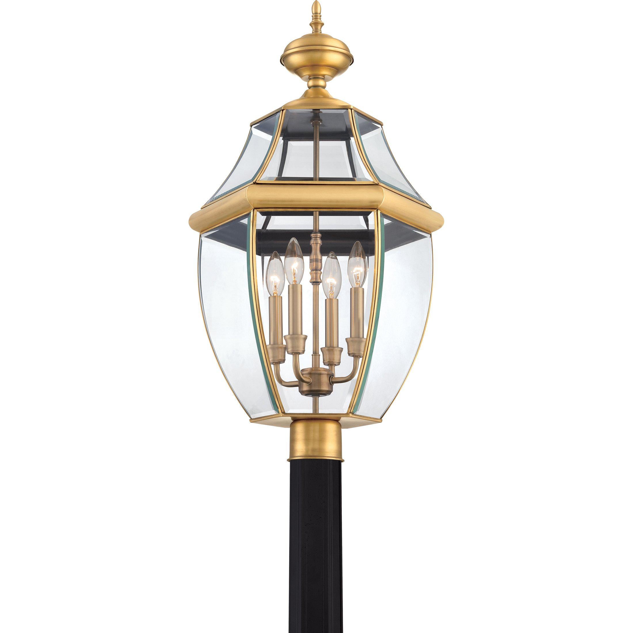 Quoizel Newbury Outdoor Lantern, Post Large