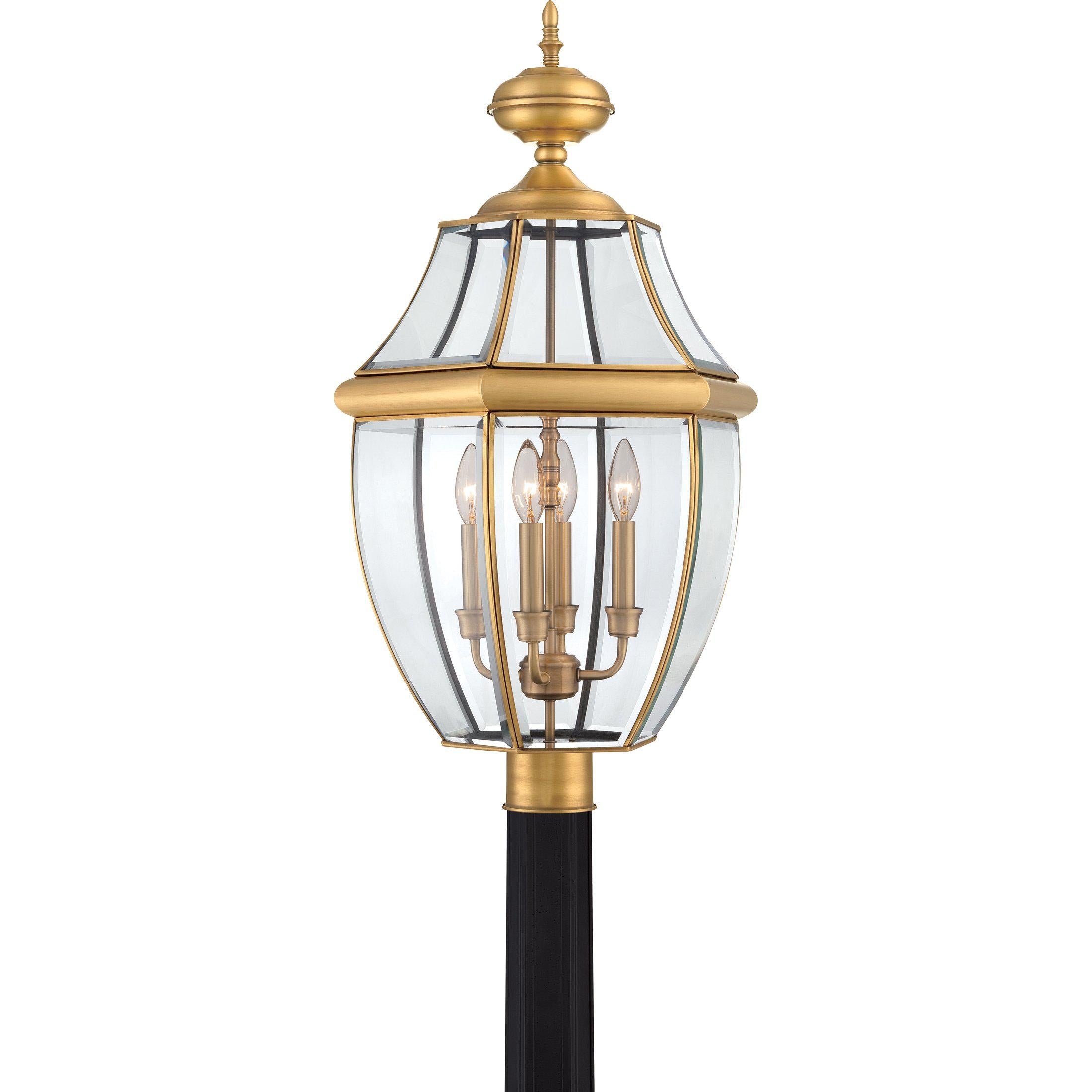 Quoizel Newbury Outdoor Lantern, Post Large