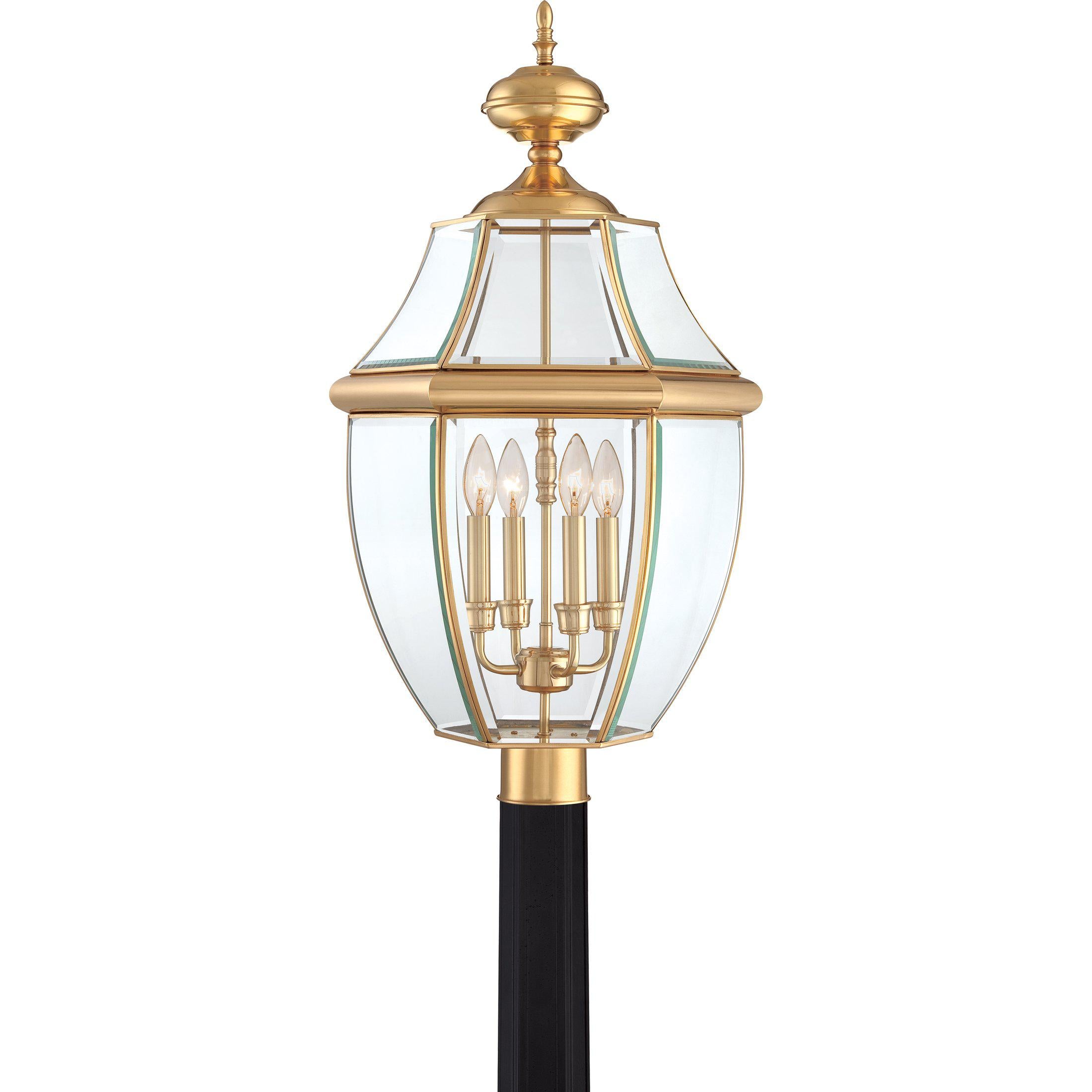 Quoizel Newbury Outdoor Lantern, Post Large