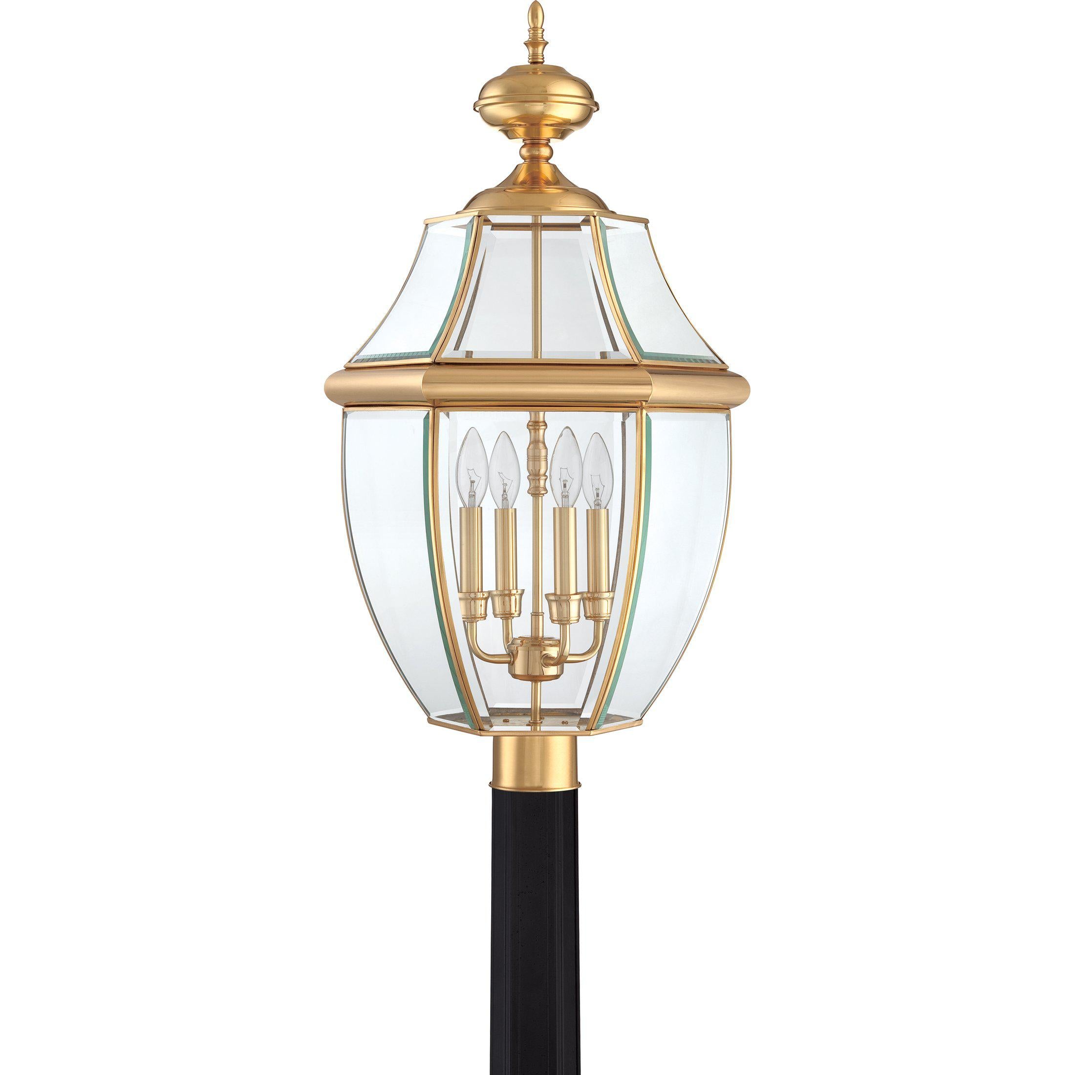 Quoizel Newbury Outdoor Lantern, Post Large