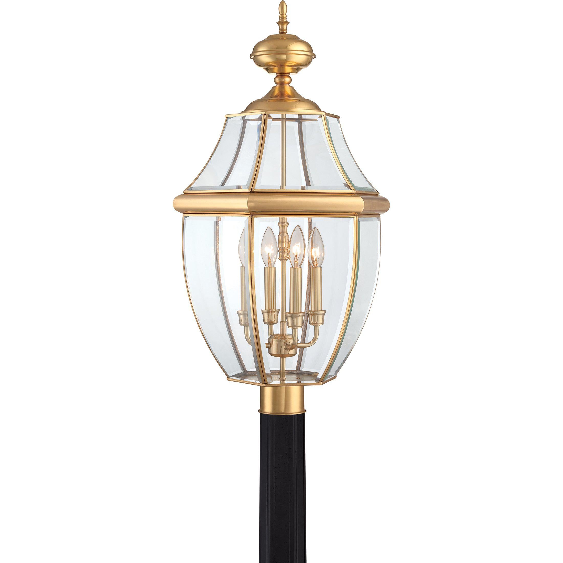 Quoizel Newbury Outdoor Lantern, Post Large