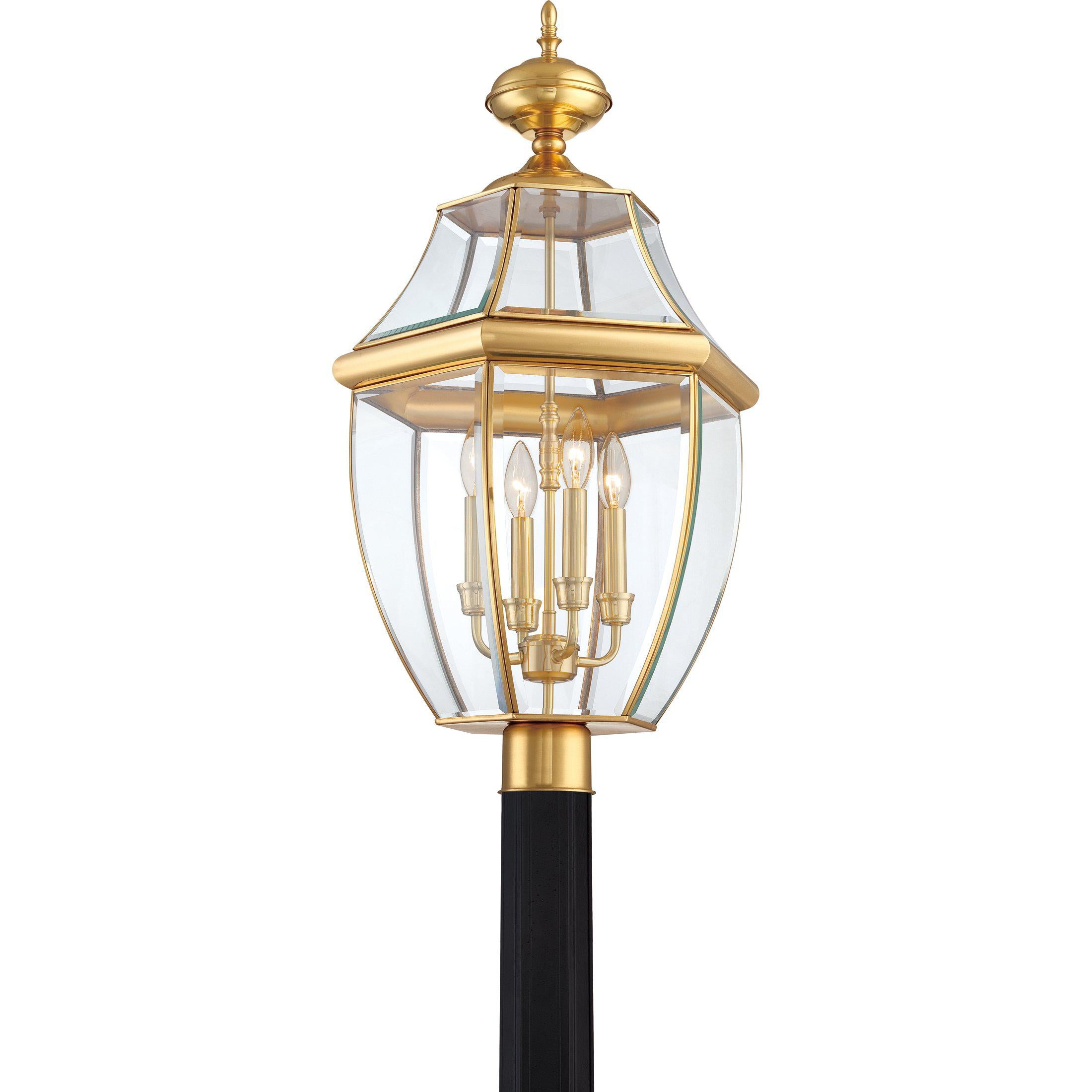 Quoizel Newbury Outdoor Lantern, Post Large